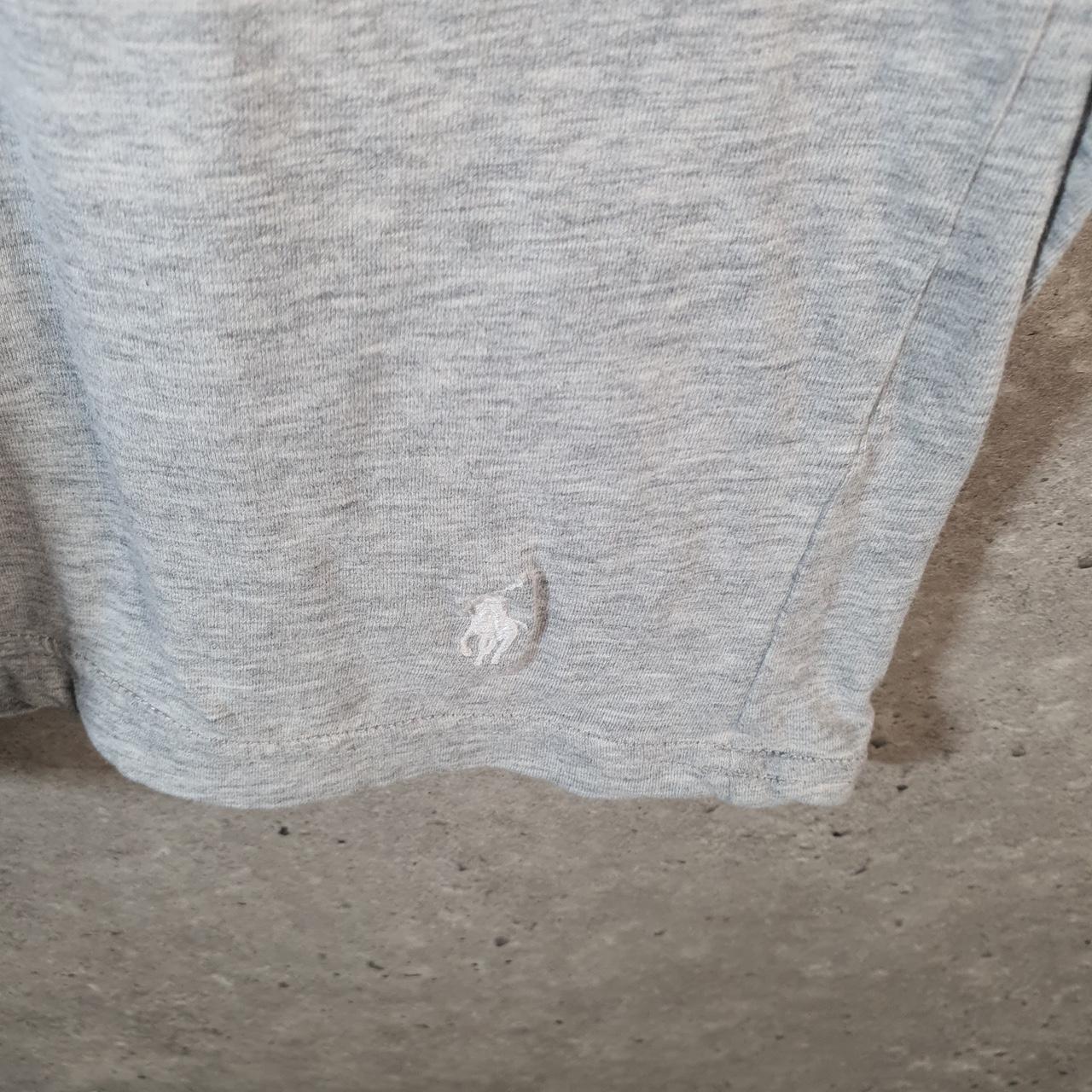 Vintage Ralph Lauren Polo T Shirt Men’s Medium Grey Embroidered Pony Classic Fit C9089