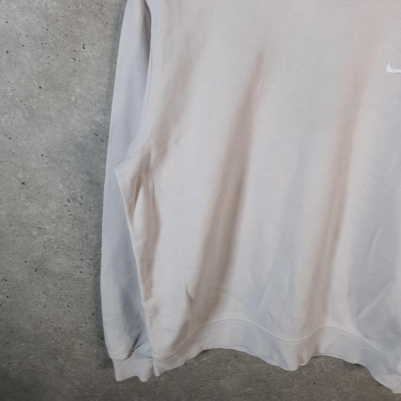 Vintage Nike Club Embroidered Sweatshirt Men’s Large Beige Swoosh Y2K Pullover Logo