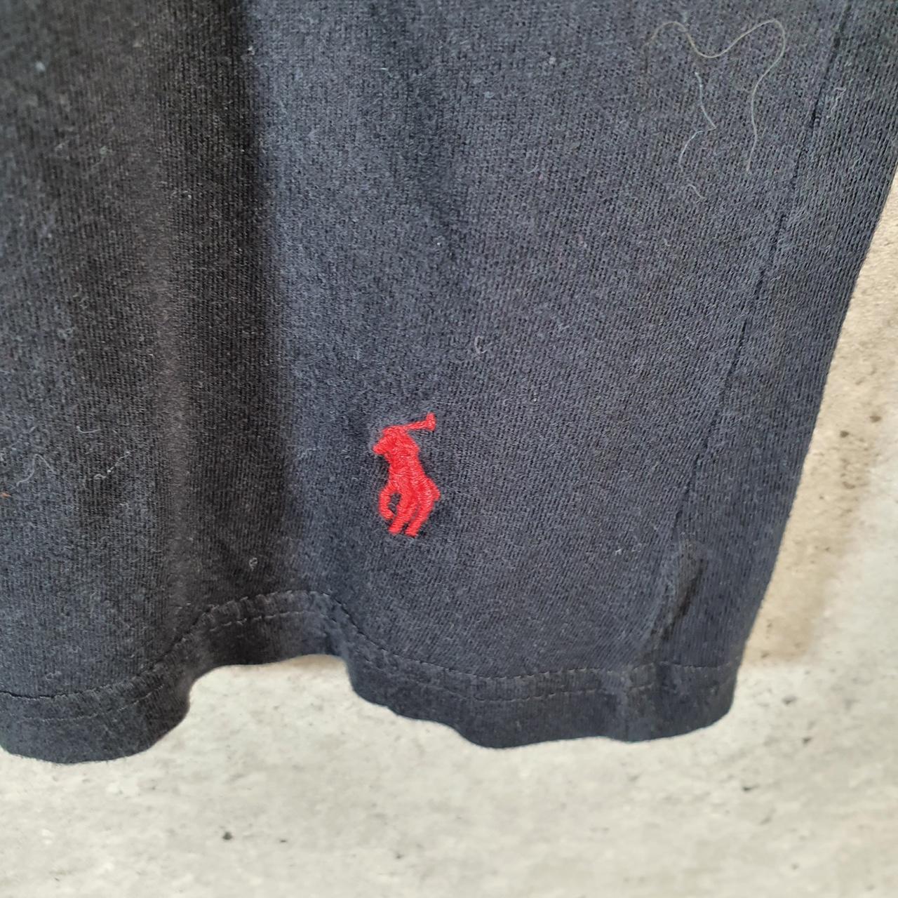 Vintage Ralph Lauren Polo T Shirt Men’s Small Black Embroidered Pony Slim Fit C9141