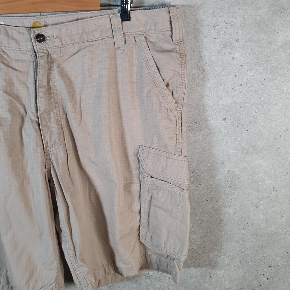Vintage Carhartt Baggy Carpenter Shorts Jorts Cargo Men’s W42 Brown Relaxed Fit Workwear A4693