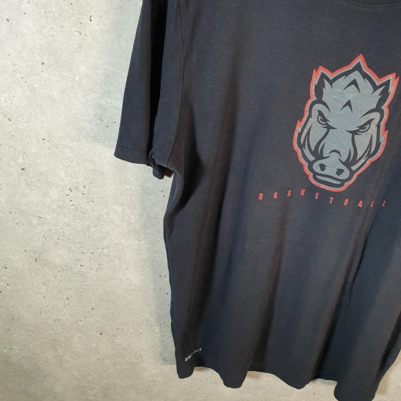 Vintage Nike Basketball Dri Fit T Shirt Men’s Large Black Logo Swoosh Athletic