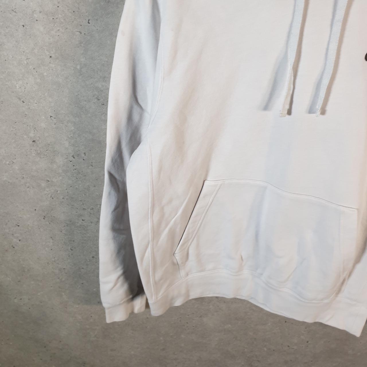 Vintage Nike Club Embroidered Hoodie Men’s Medium White Swoosh Y2K Pullover