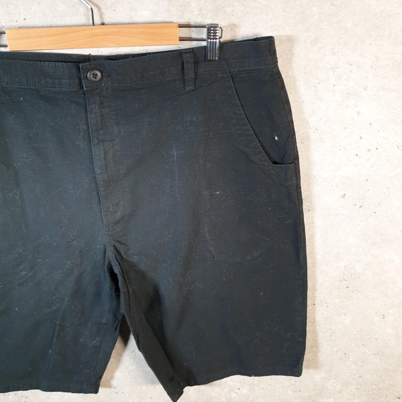 Vintage Dickies Baggy Chino Shorts Jorts Cargo Mens W40 Black Loose Fit