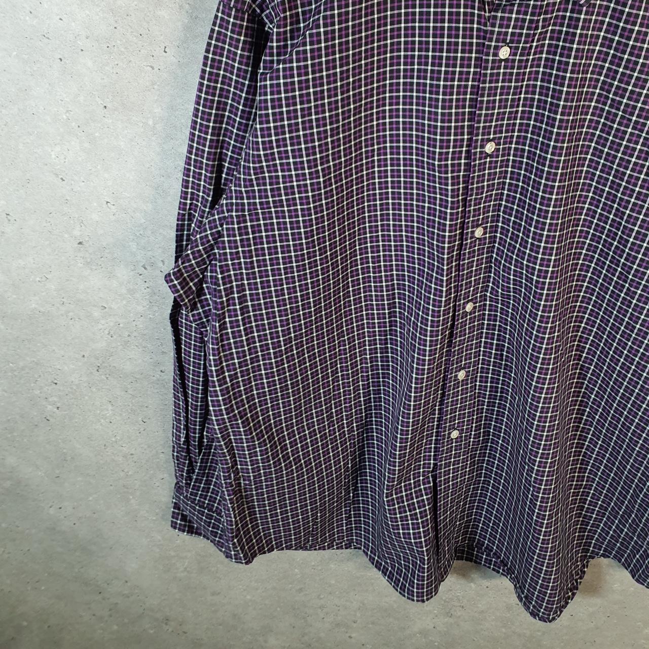 Vintage Ralph Lauren Button Down Shirt Men’s 2XL Purple Curham Classic Fit Cotton