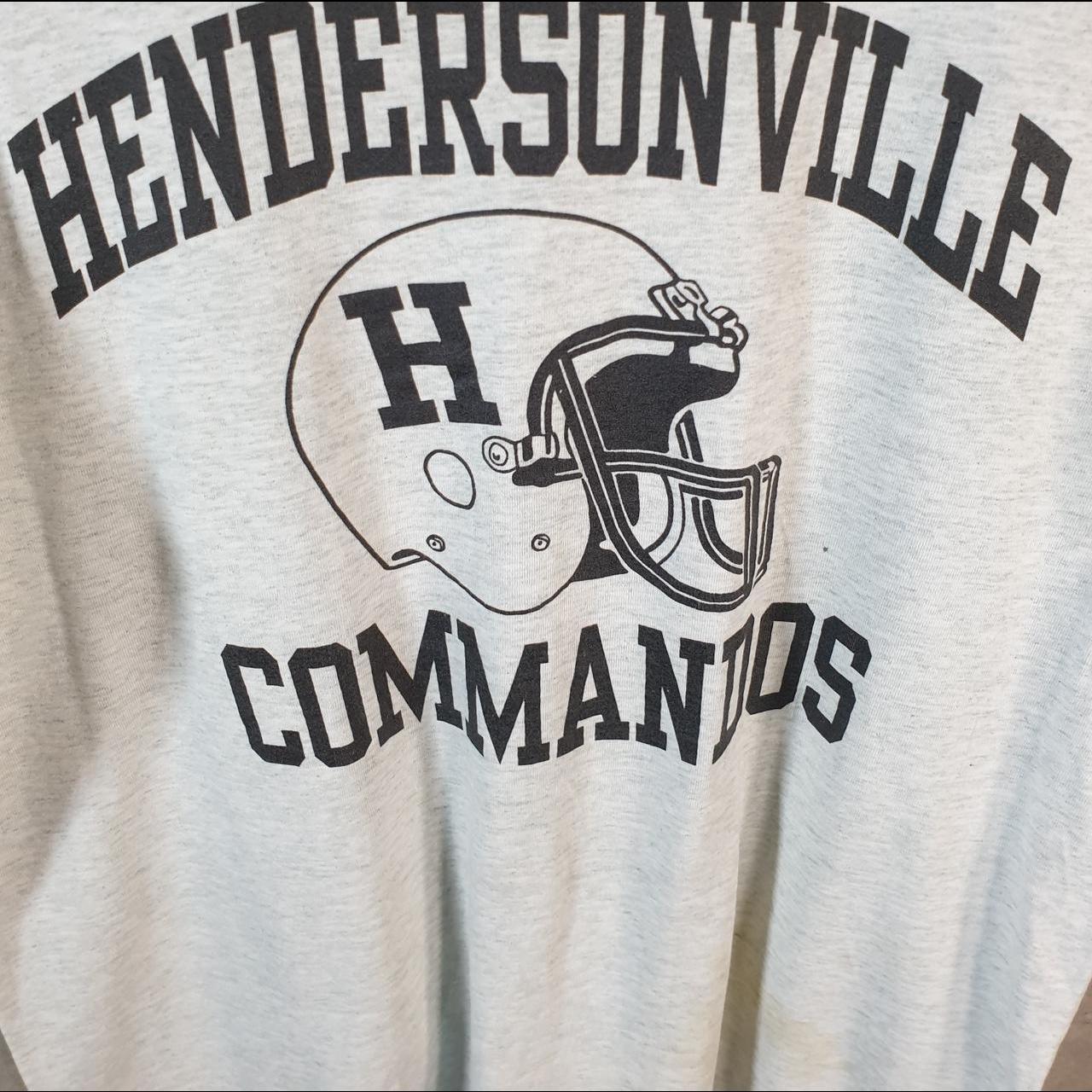 Vintage Hendersonville Commandos NFL USA 90s Single Stitch T Shirt Men’s Medium Grey C8804