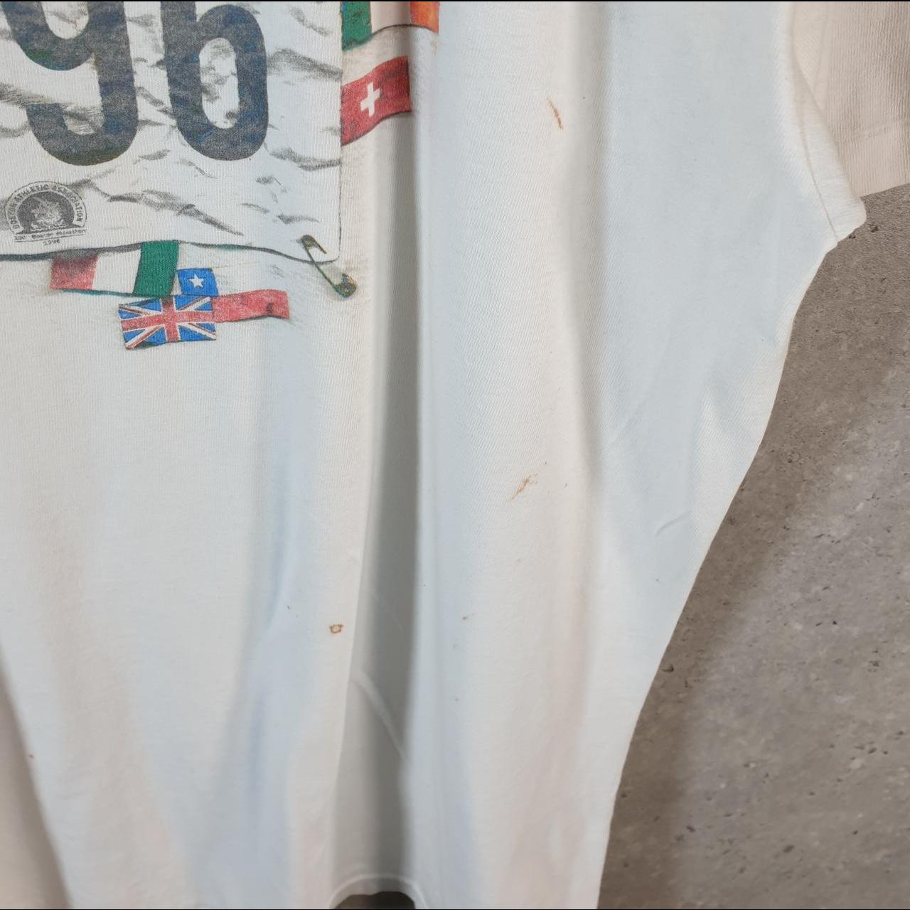 Vintage Adidas Equipment Friendship Run 90s USA Single Stitch T Shirt Men’s Large White