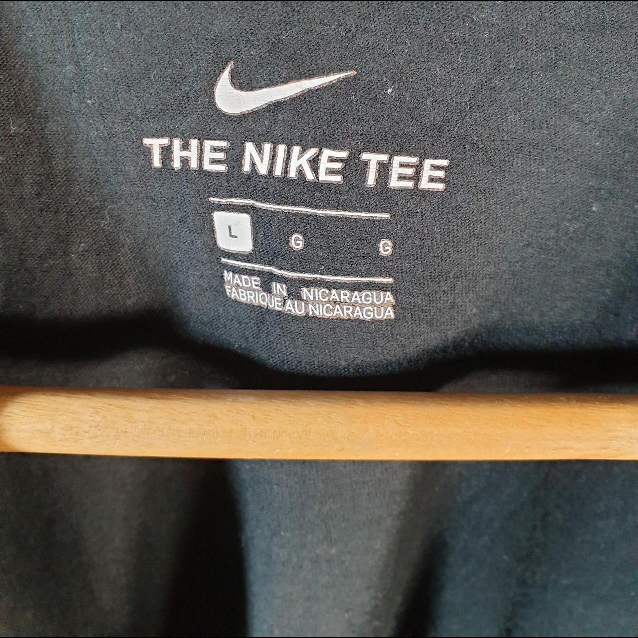 Vintage Nike T Shirt Men’s Large Black Printed Casual Logo Athletic C8284