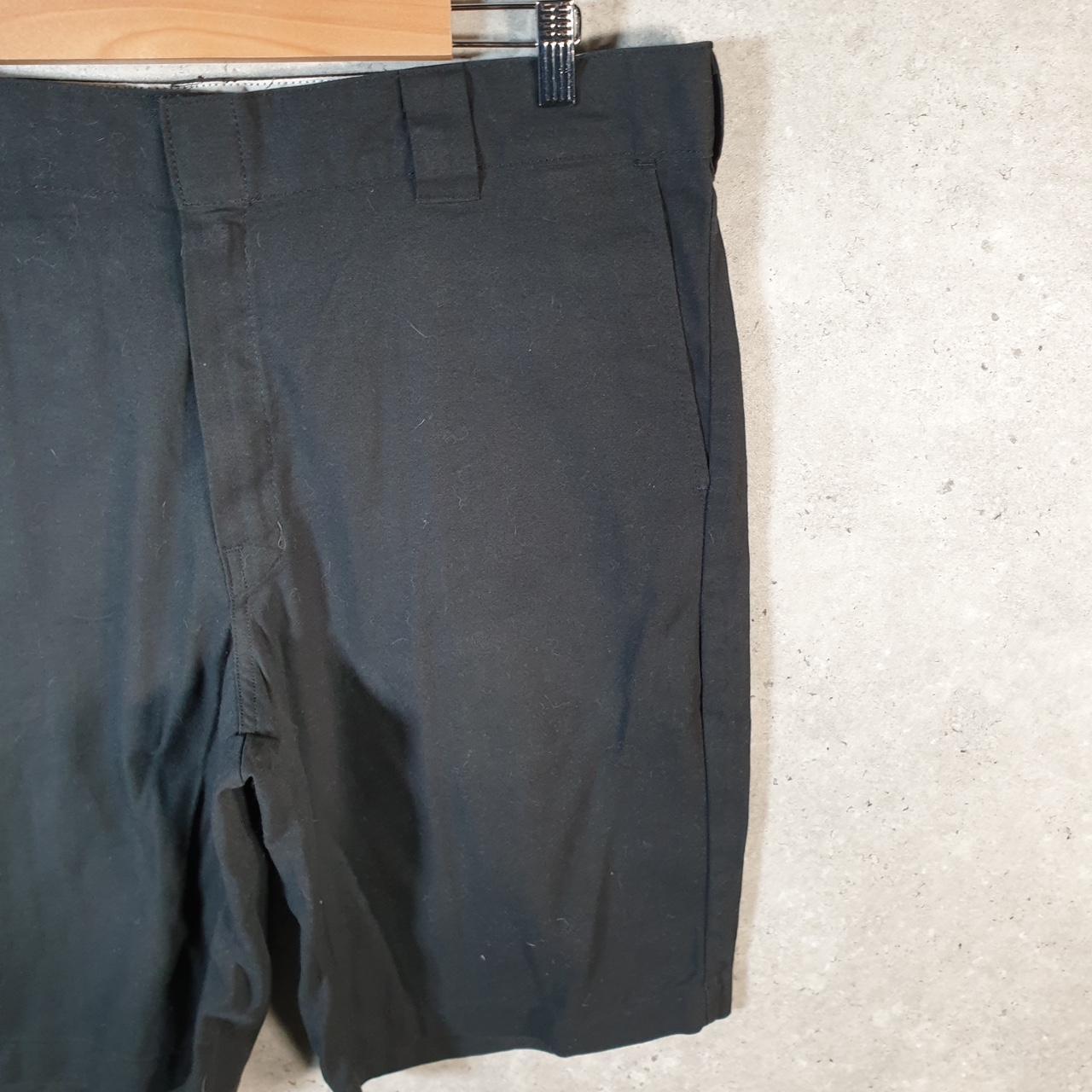 Vintage Dickies Flex Baggy Chino Shorts Jorts Cargo Mens W36 Black Relaxed Fit