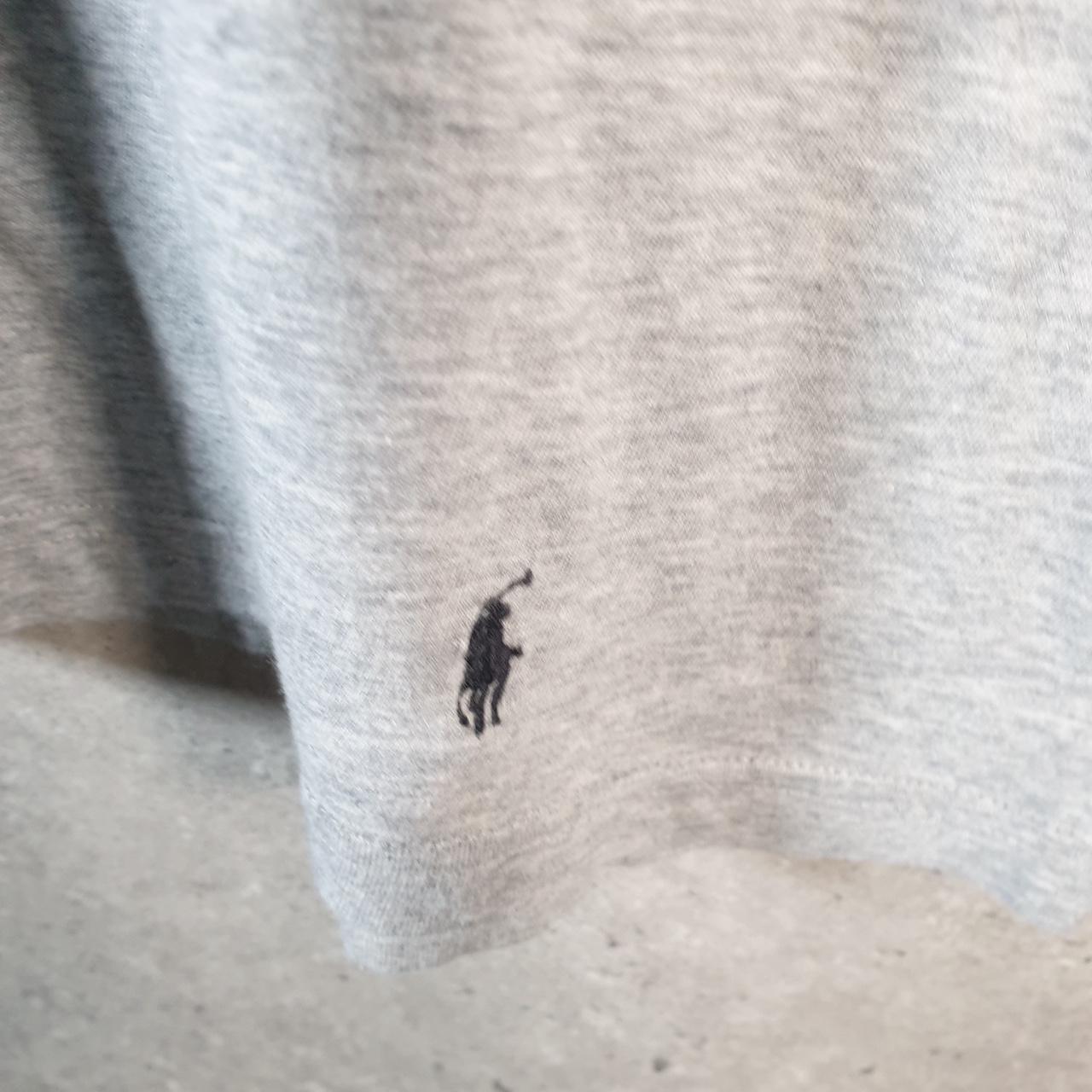 Vintage Ralph Lauren Polo T Shirt Men’s Large Grey Embroidered Classic Fit Pony C9065