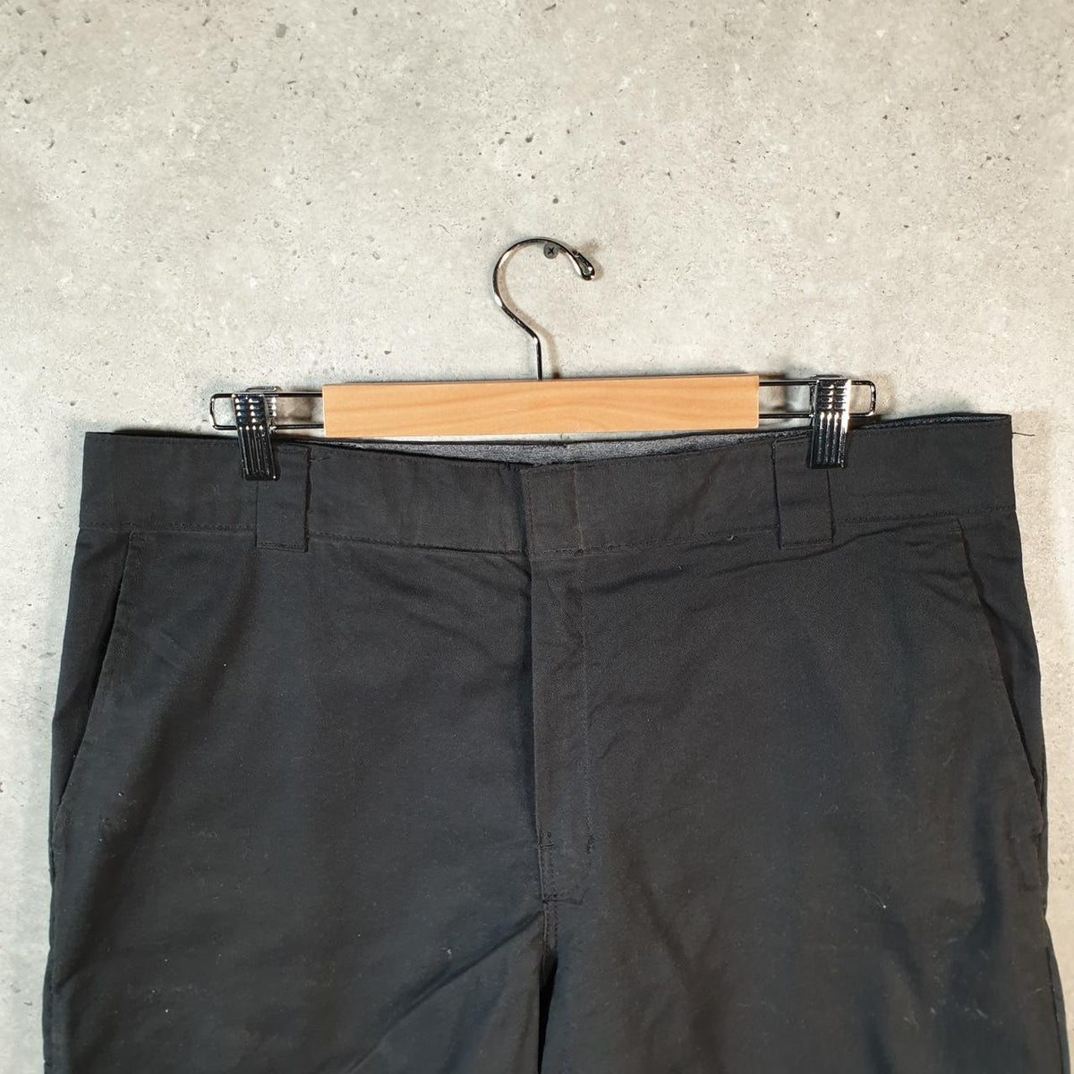 Vintage Dickies Carpenter Shorts Jorts Jeans Men’s W38 Black Relaxed Fit Baggy Workwear Big Fish Vintage