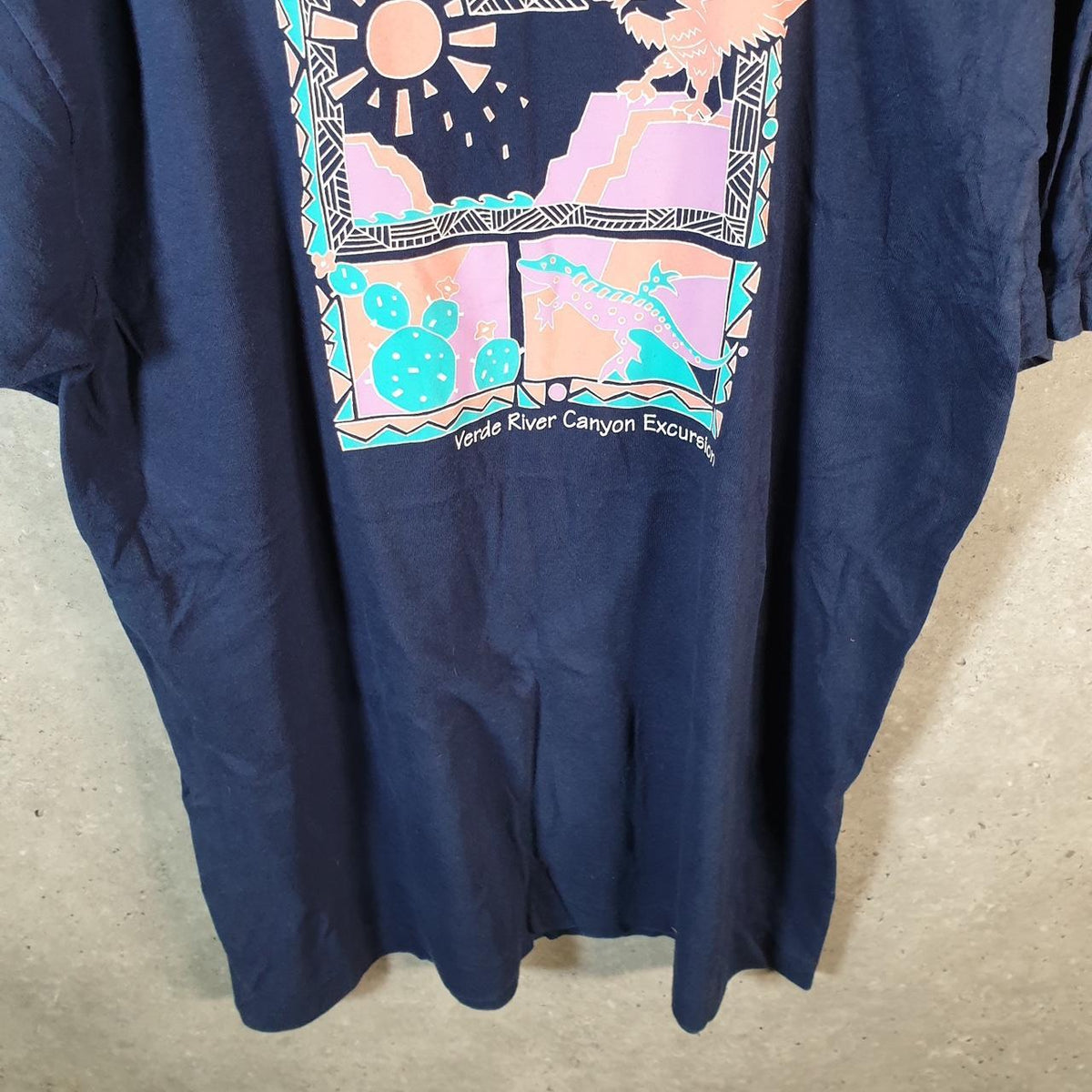 Vintage Fruit of the Loom Verde Canyon USA Single Stitch T Shirt Men’s XL Blue 3