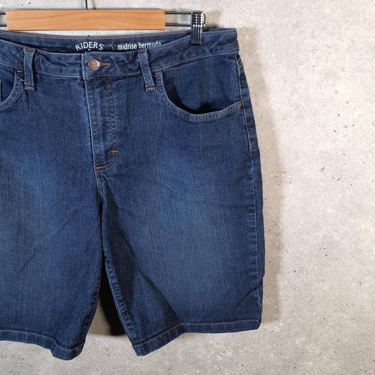 Vintage Lee Baggy Shorts Jorts Cargo Womens W34 Blue Denim Relaxed Cargo