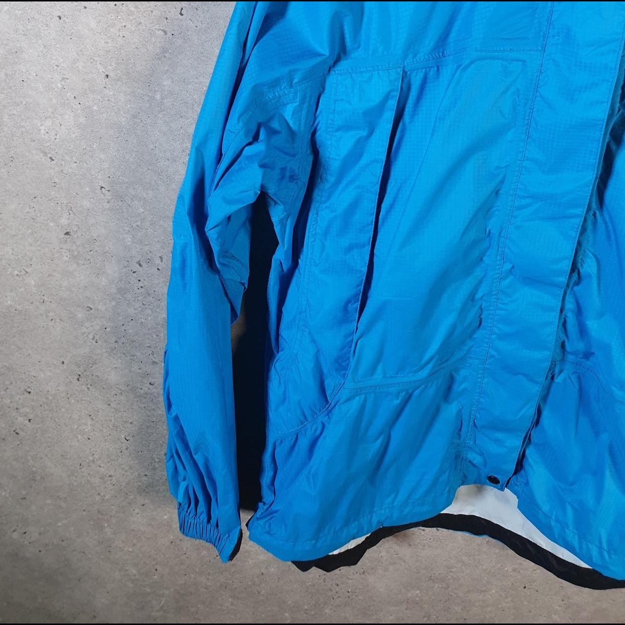 Vintage L.L. Bean Outdoors Nylon Jacket Womens Medium Blue Waterproof Hooded