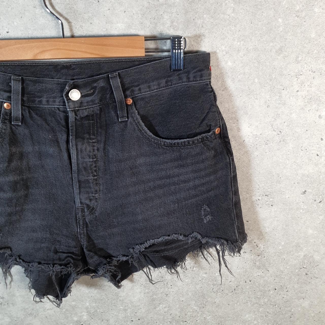Vintage Levi’s 501 Cut Off Shorts Jorts Cargo Womens W31 Grey Relaxed Denim
