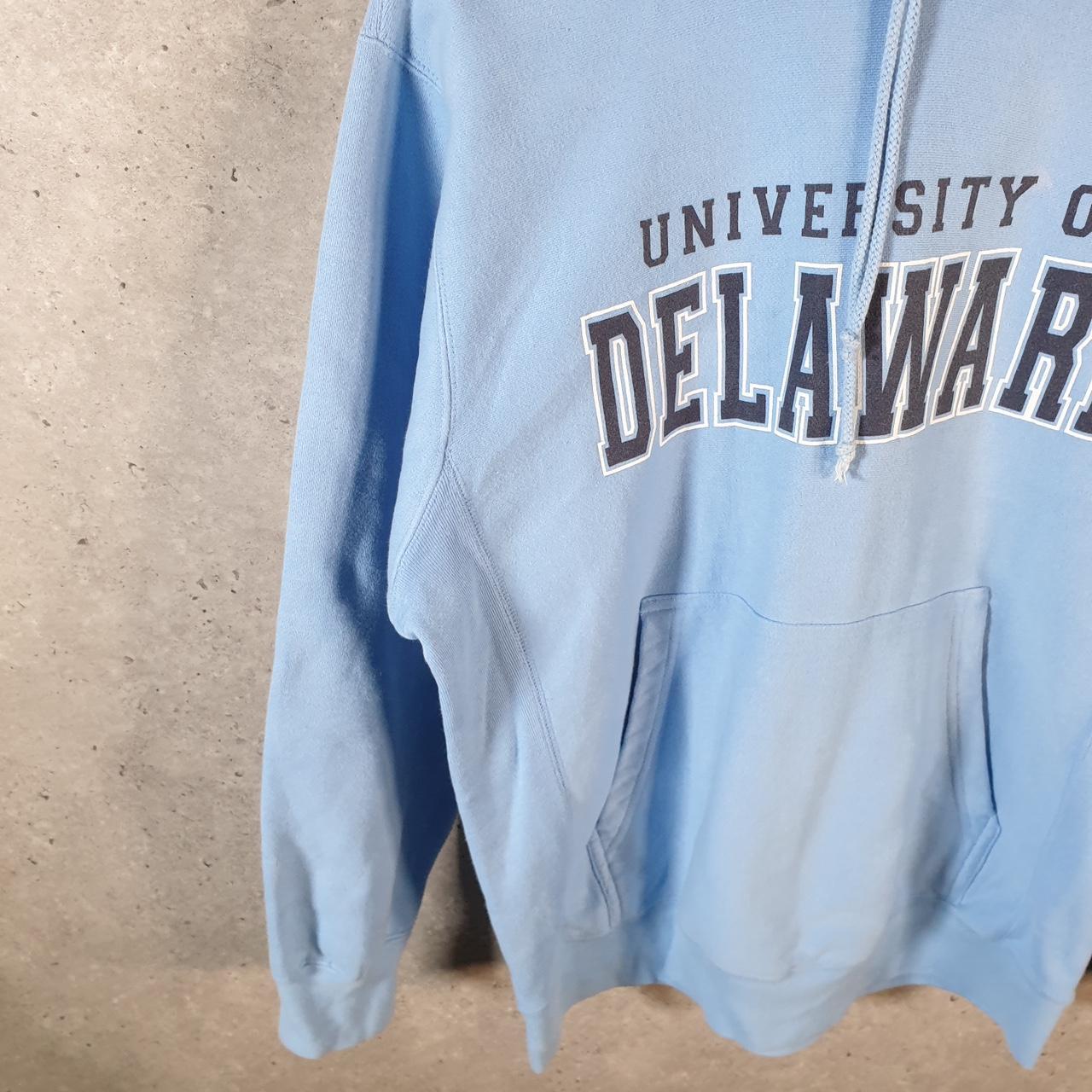 MV Sport University Of Delaware Hoodie Mens Small Blue Pullover USA