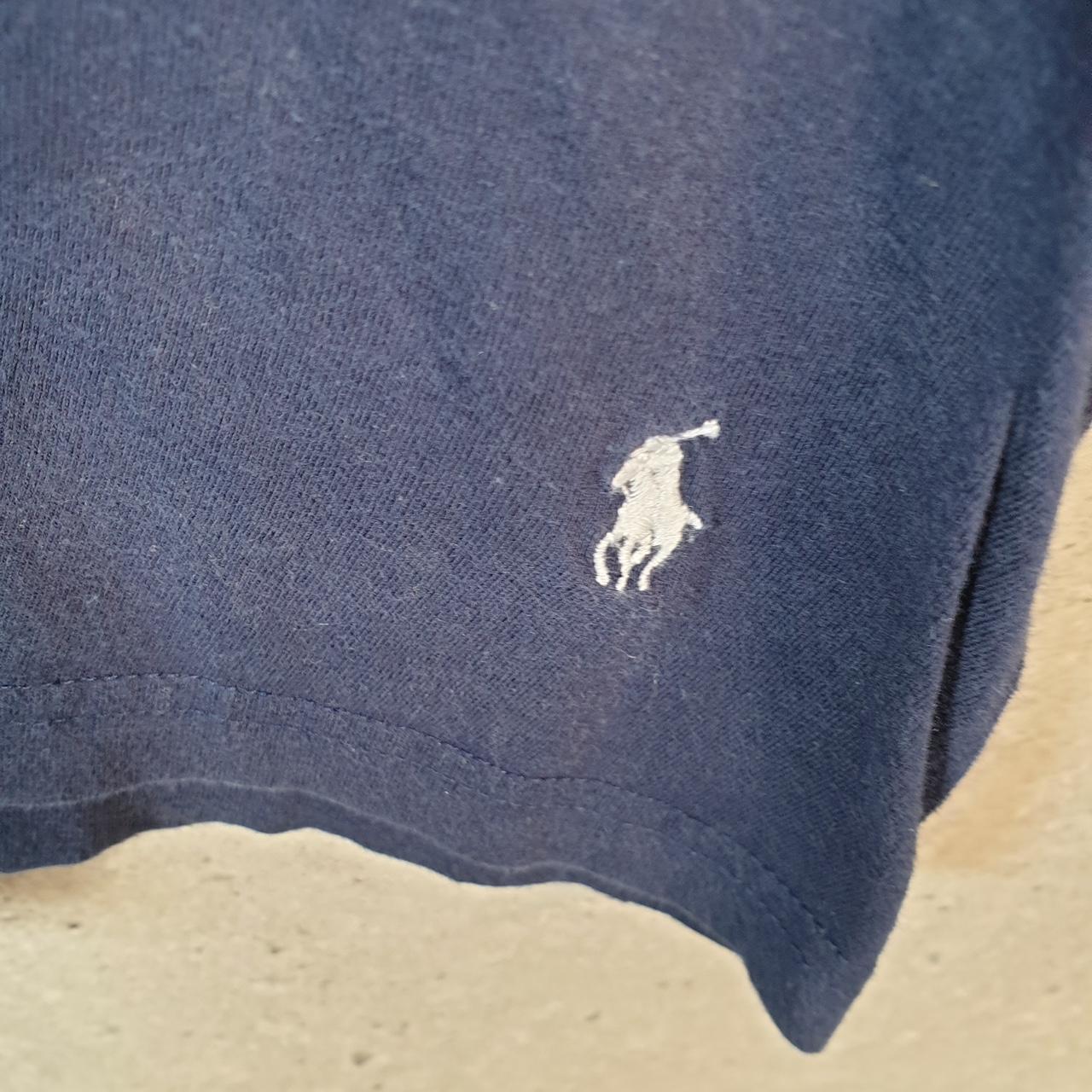 Vintage Ralph Lauren Polo T Shirt Men’s Large Blue Embroidered Classic Fit Pony C9155
