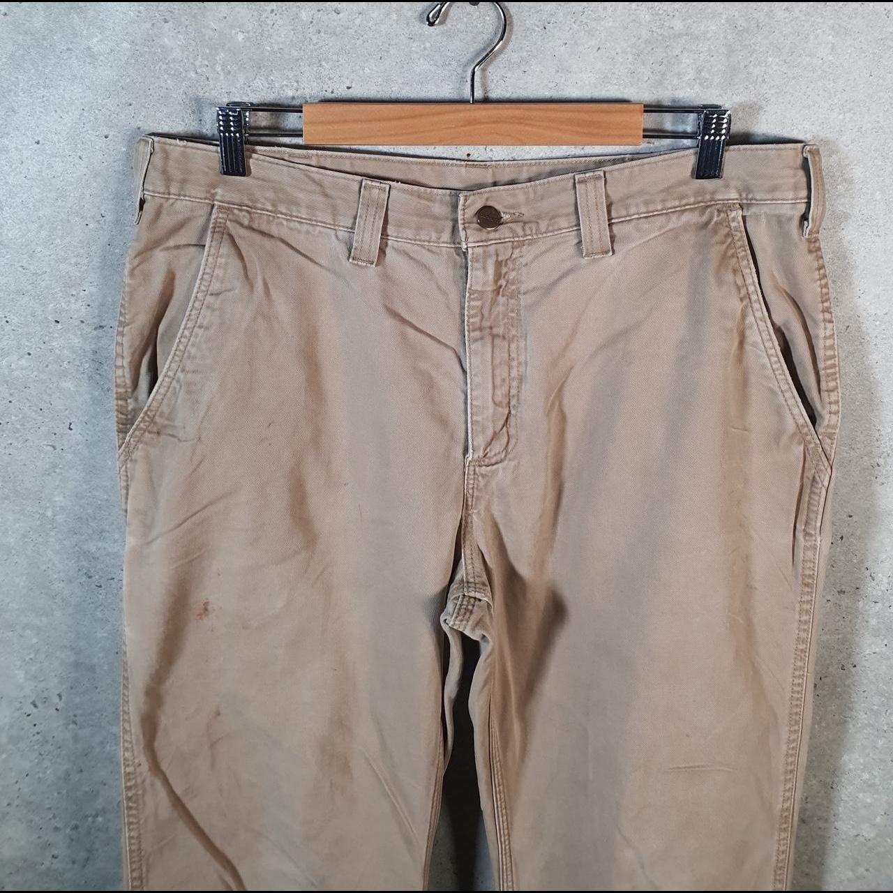 Vintage Carhartt Carpenter Trousers Mens W36 L30 Brown Relaxed Fit Workwear