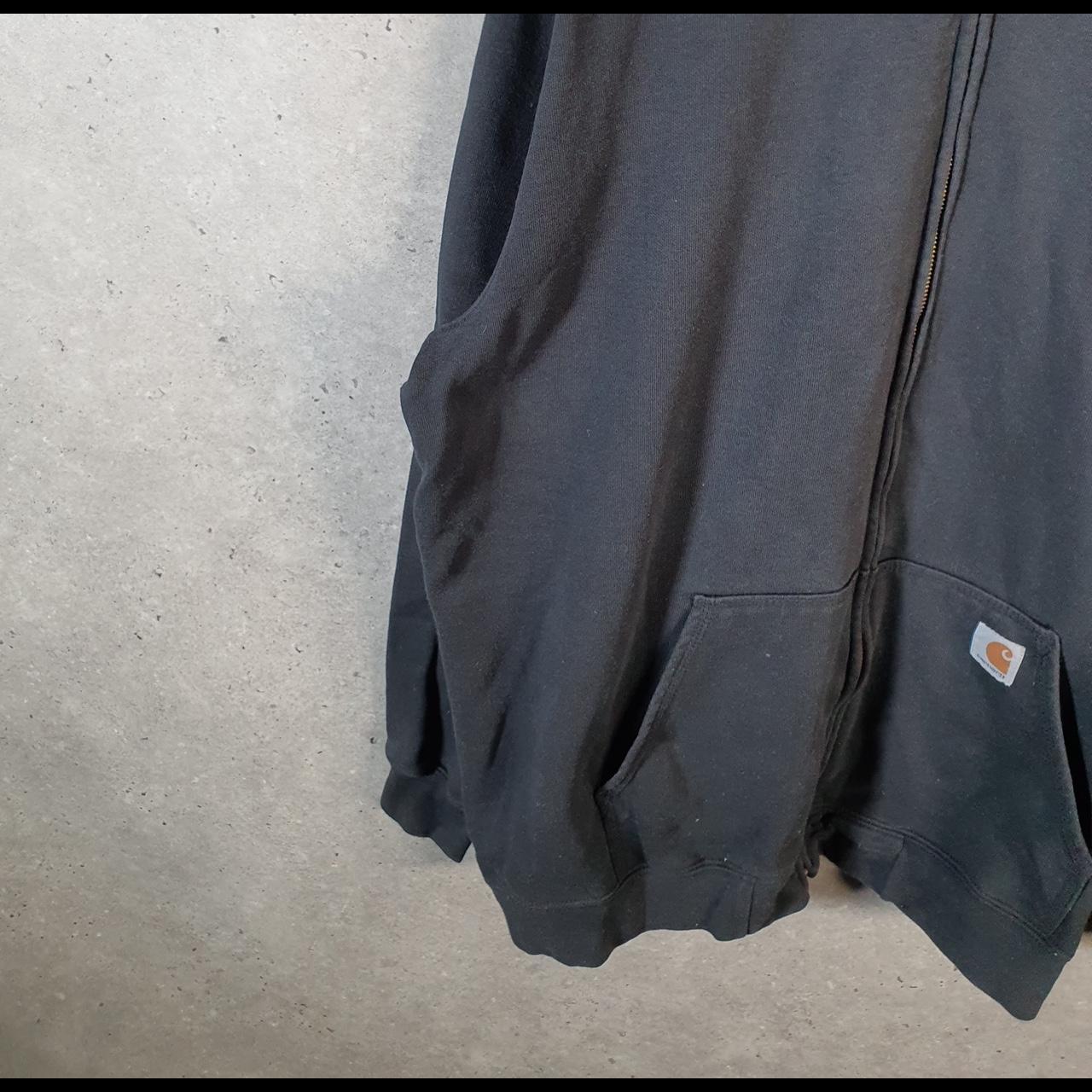 Vintage Carhartt Hoodie Mens XL Black Full Zip USA Original Fit