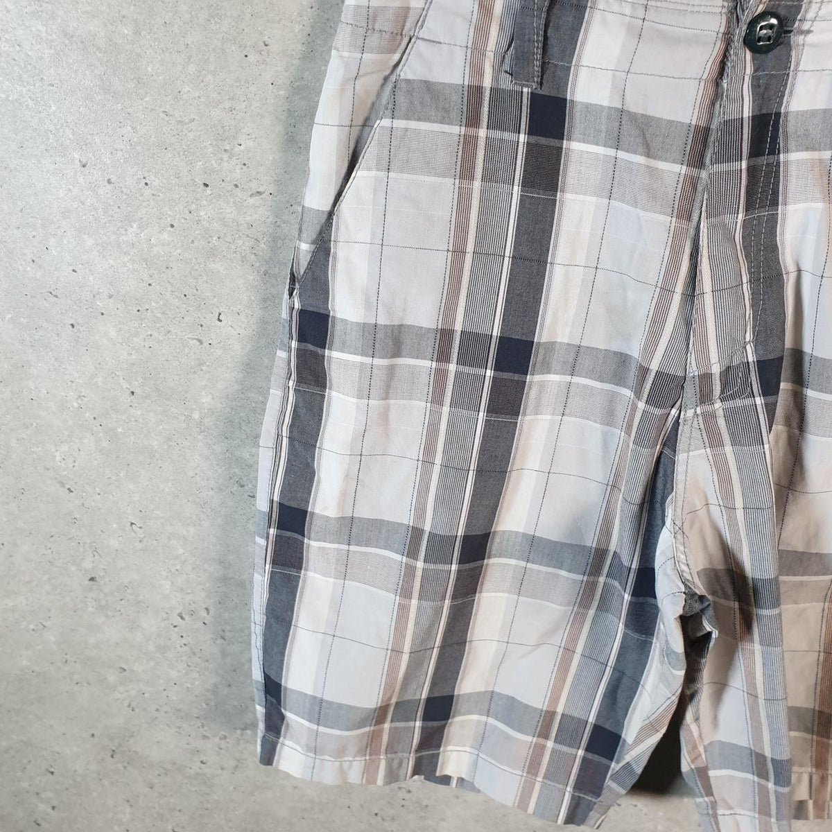 Vintage Billabong Surf Hawaii Shorts Cargo Men’s W32 Checkered Baggy Swim