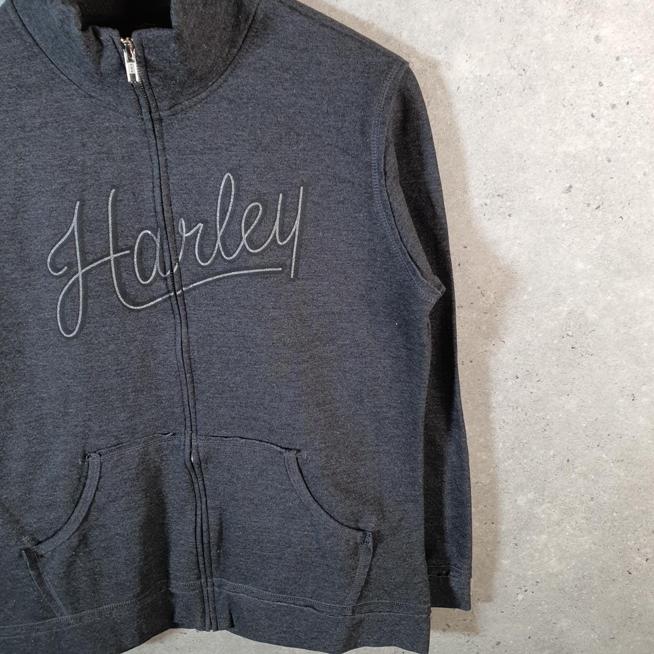 Vintage Harley Davidson 2019 Cleveland Ohio Sweatshirt Mens Large Grey Full Zip USA