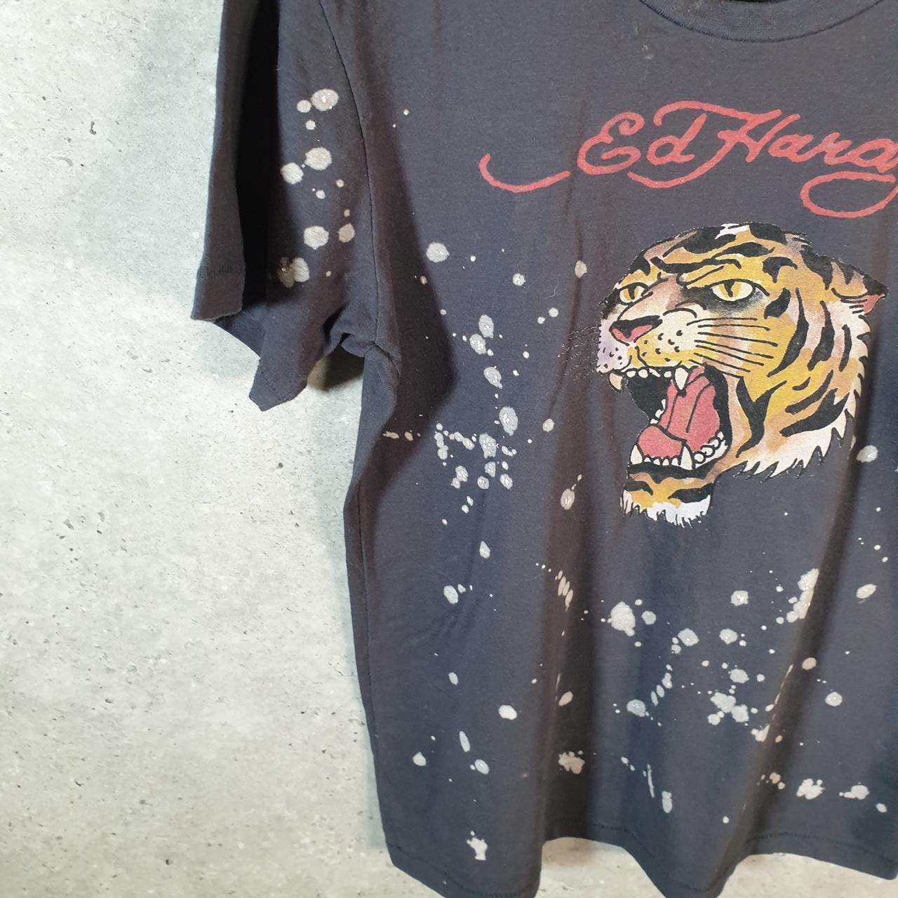 Vintage Ed Hardy T Shirt Men’s Medium Black Christian Audigier Love Heart Graphic Skull Y2K