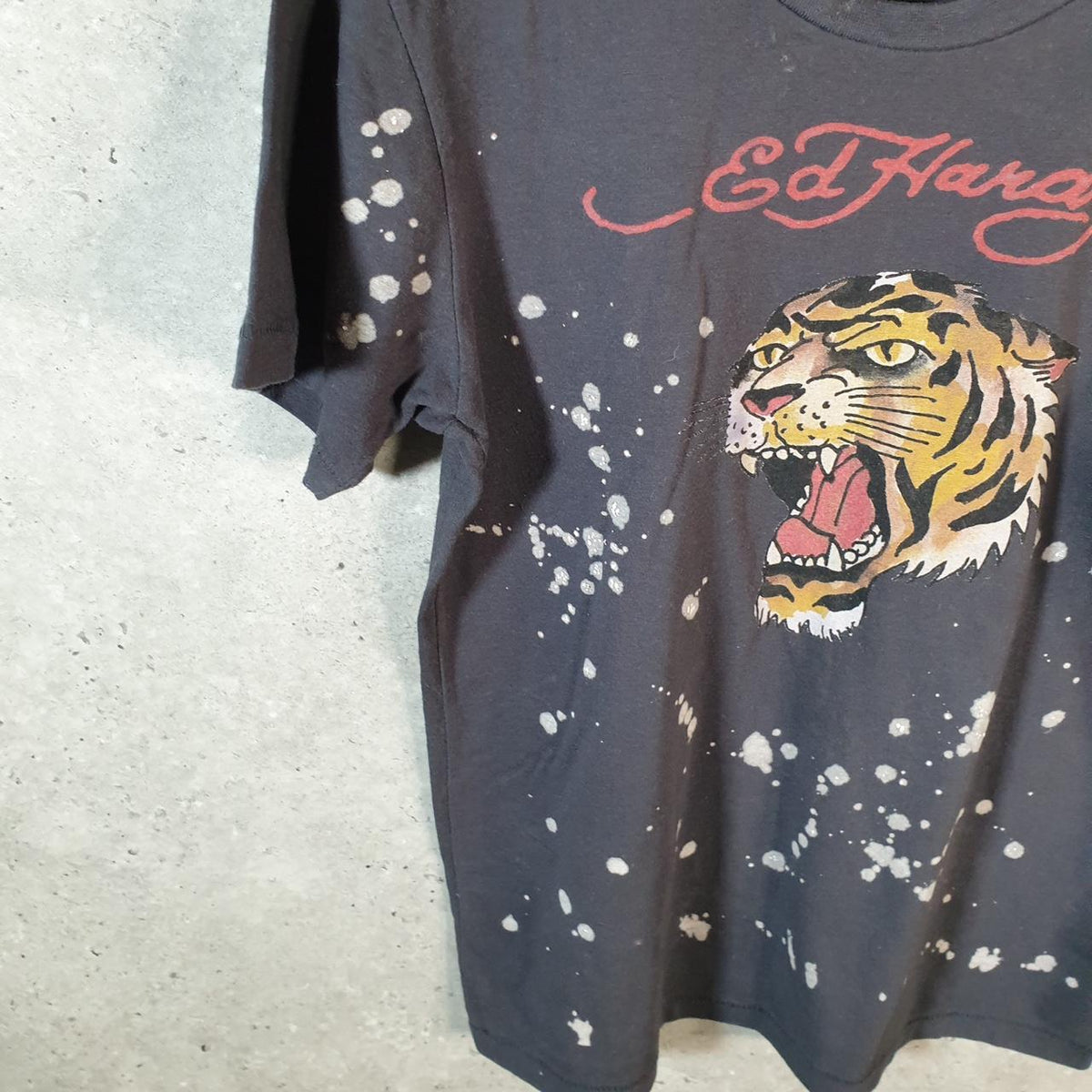 Vintage Ed Hardy T Shirt Men’s Medium Black Christian Audigier Love Heart Graphic Skull Y2K
