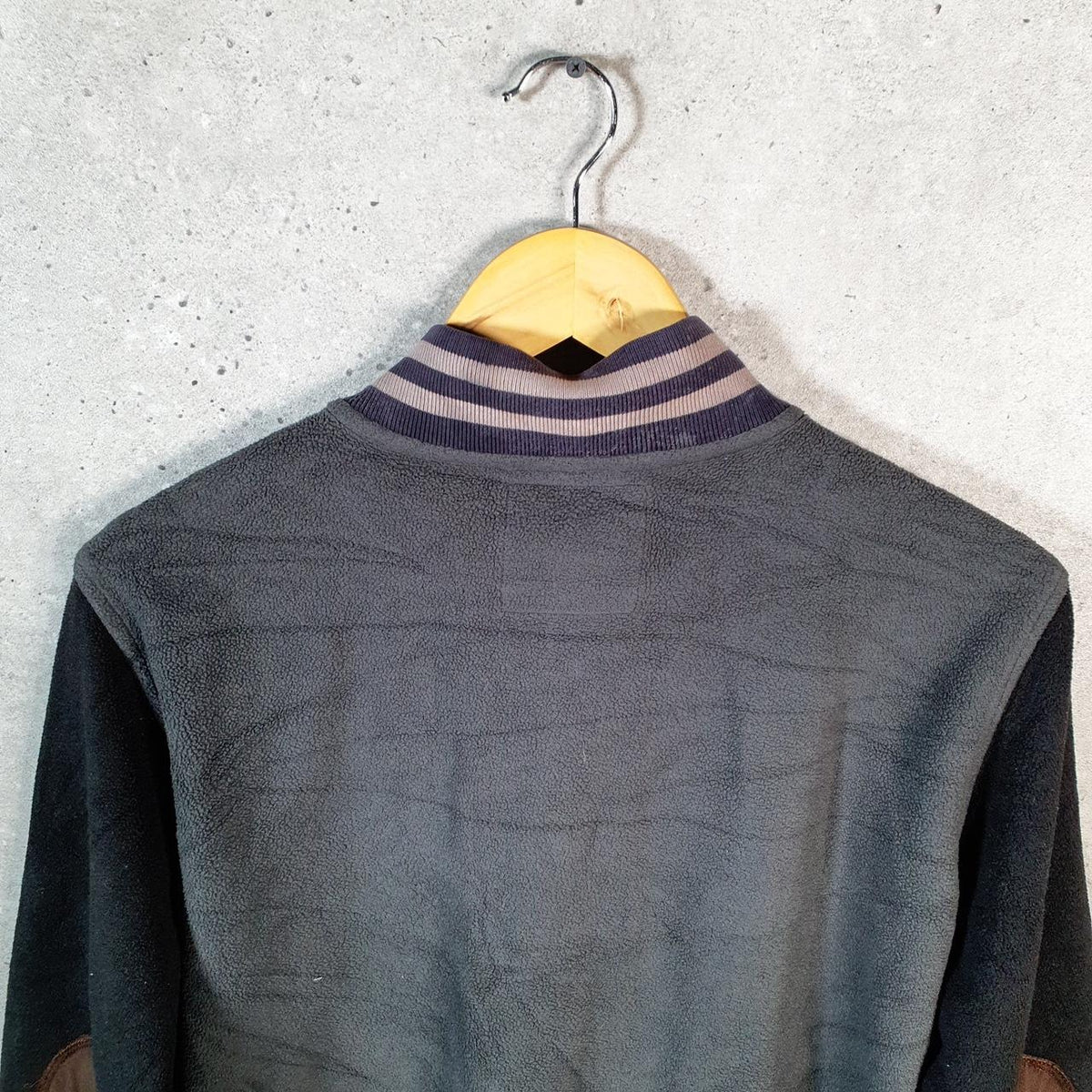 Vintage Piazza Italian Man Baseball Varsity Jacket Mens Small Grey Utility Hunting USA Pockets