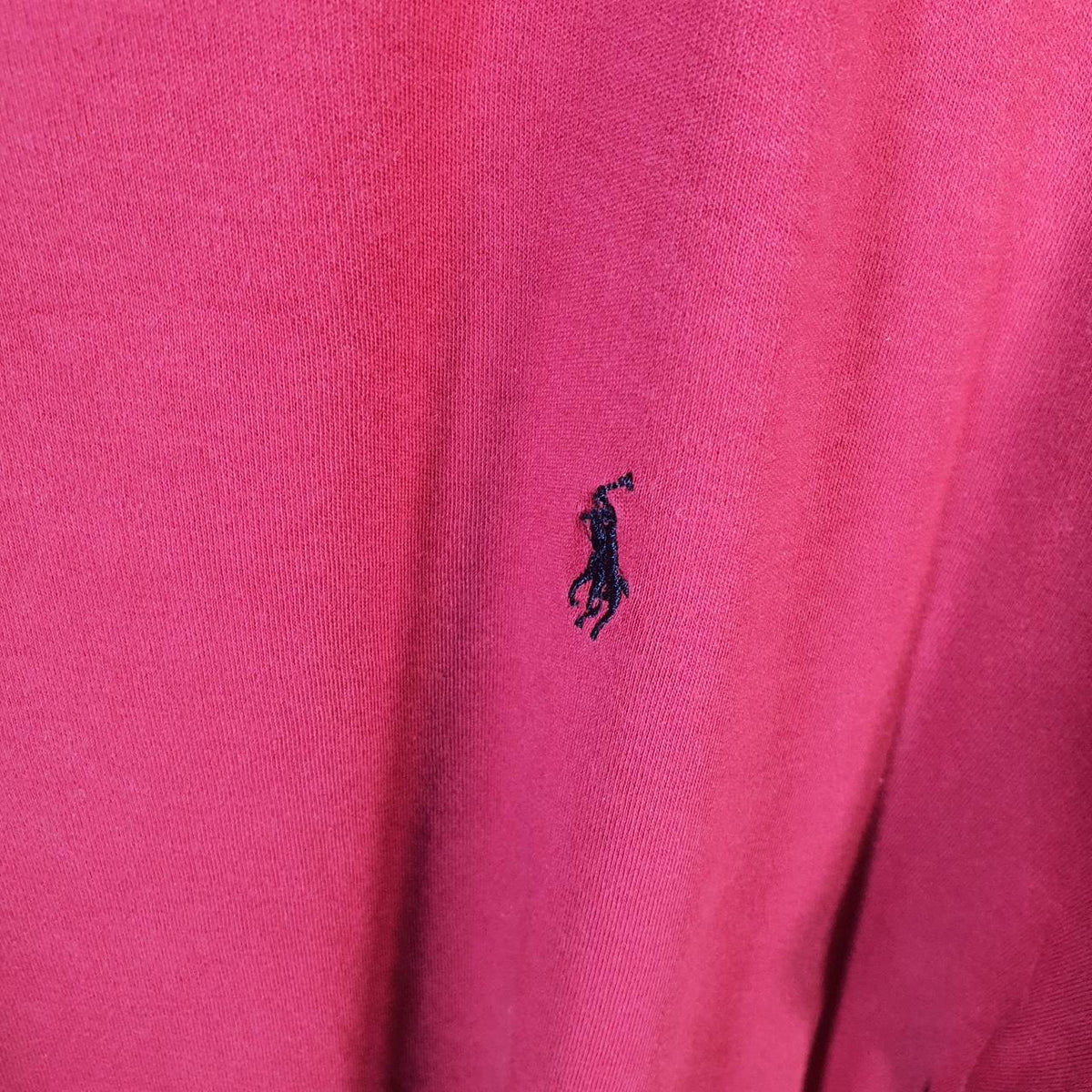 Vintage Ralph Lauren Polo T Shirt Men’s Small Burgundy Embroidered Pony Classic Fit C9680