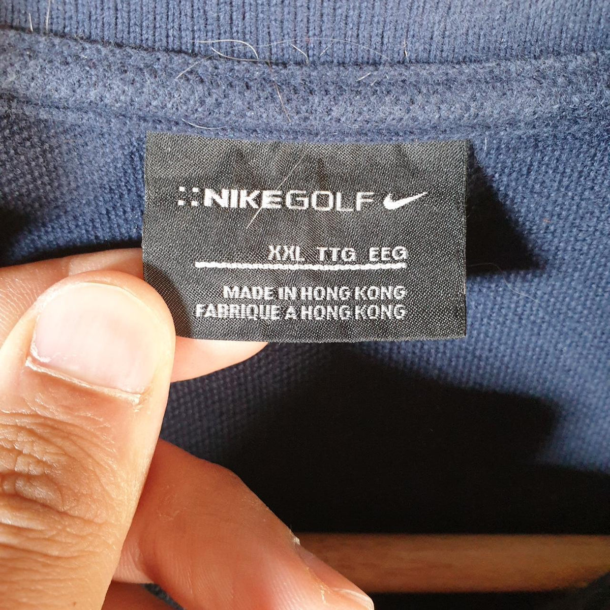 Vintage Nike Club Golf Embroidered Polo Shirt Men’s 2XL Casual Blue Swoosh Athletic