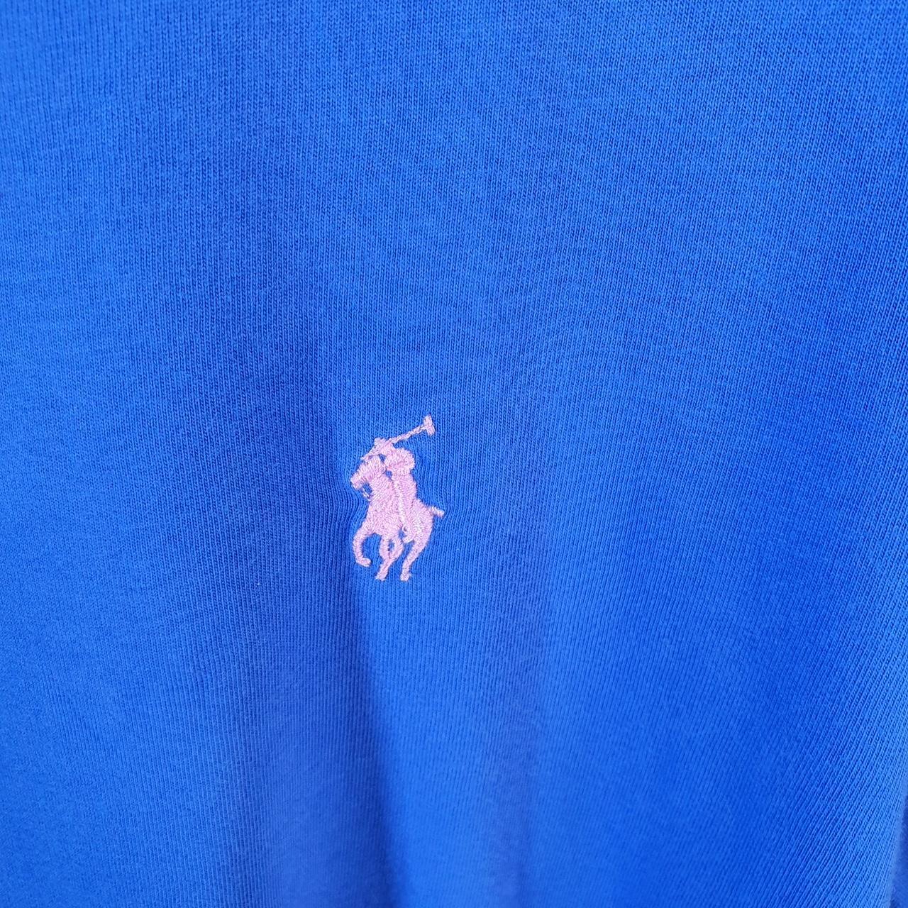 Vintage Ralph Lauren Polo Sport T Shirt Men’s Large Blue  Classic Fit Embroidered Pony C8701