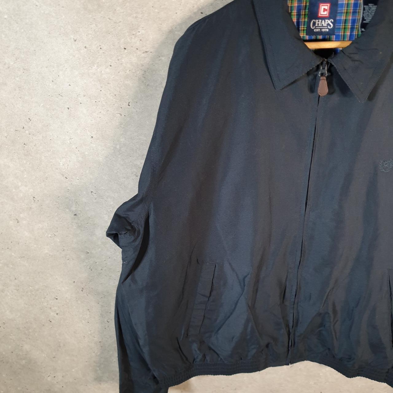 Vintage Chaps Ralph Lauren Polo Harrington Bomber Jacket Men’s XL Black Full Zip