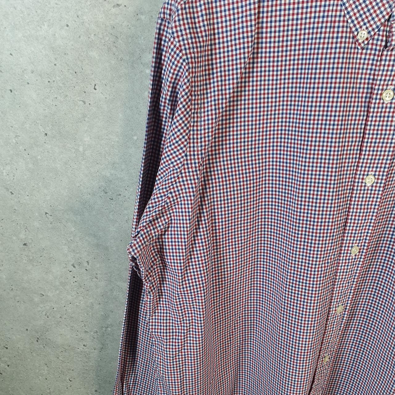 Vintage Ralph Lauren Button Down Shirt Men’s XL Red Checkered Classic Fit Cotton Pony