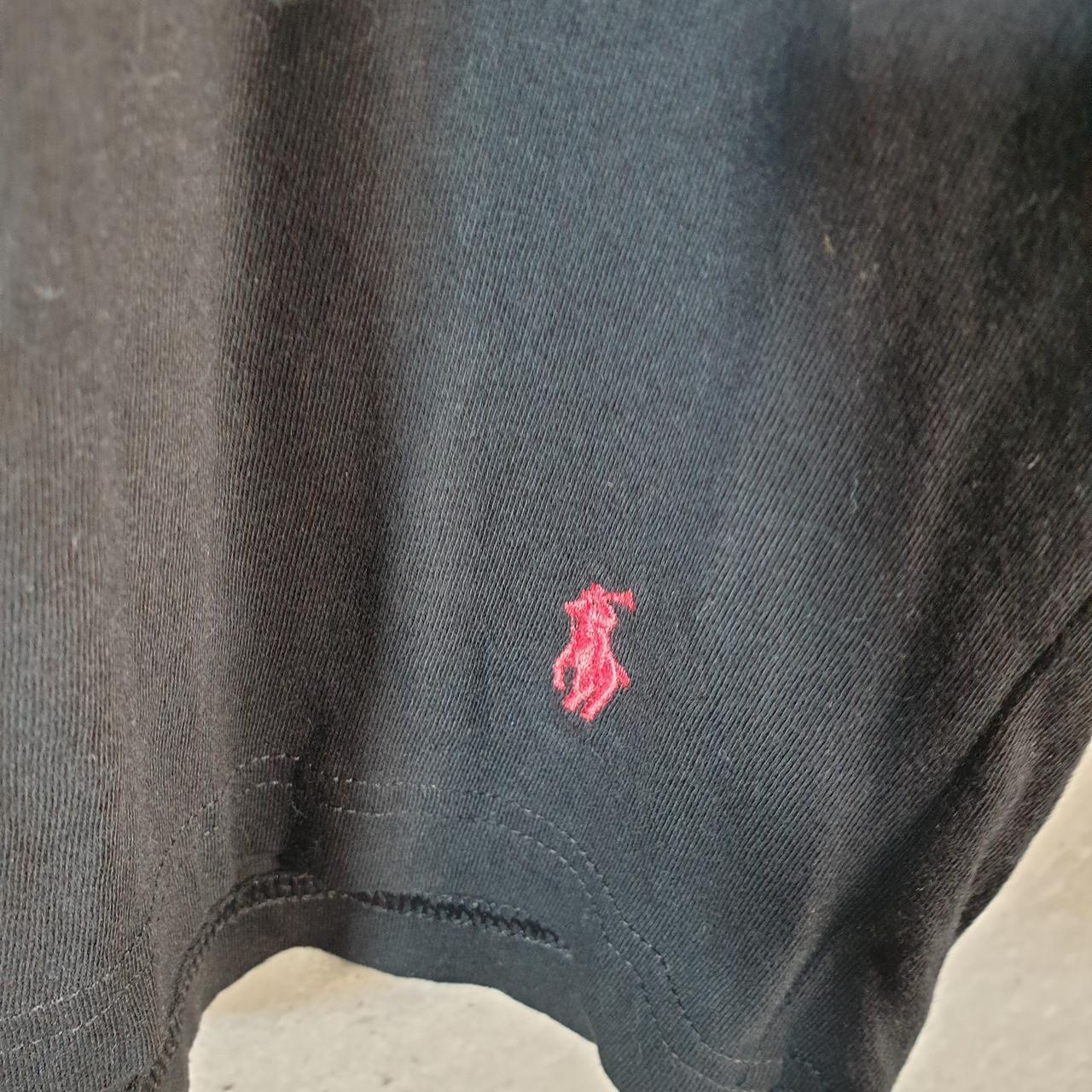 Vintage Ralph Lauren Polo T Shirt Men’s XL Black Embroidered Slim Fit Pony C8597