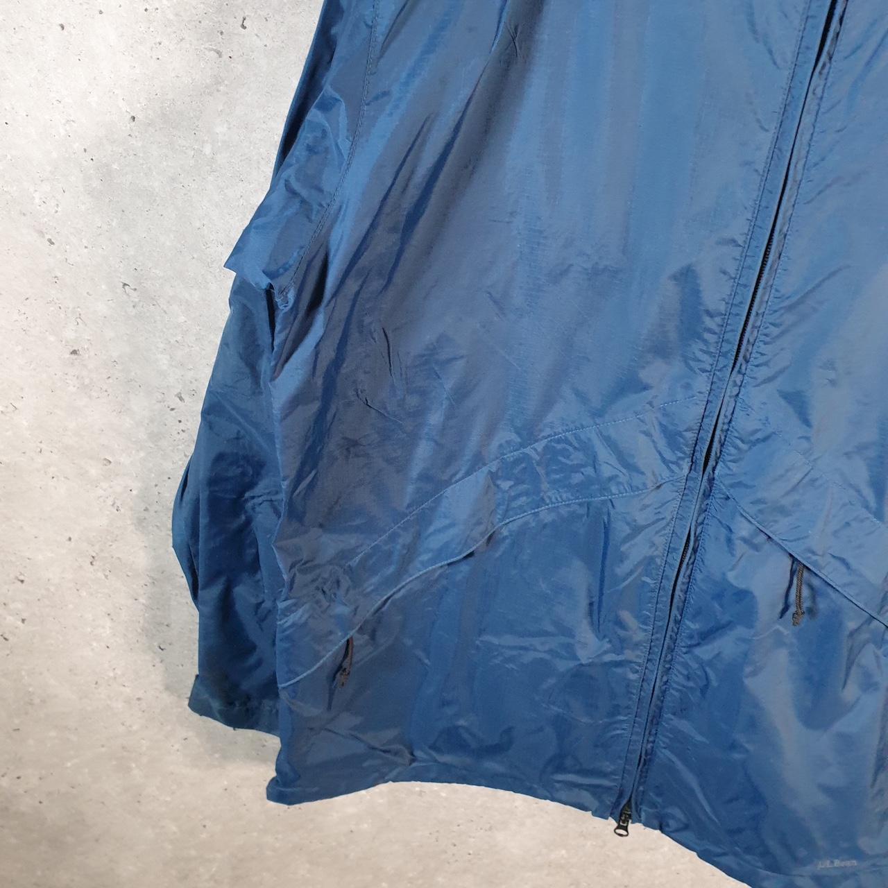 Vintage L.L. Bean Outdoors Nylon Jacket Womens Medium Blue Waterproof