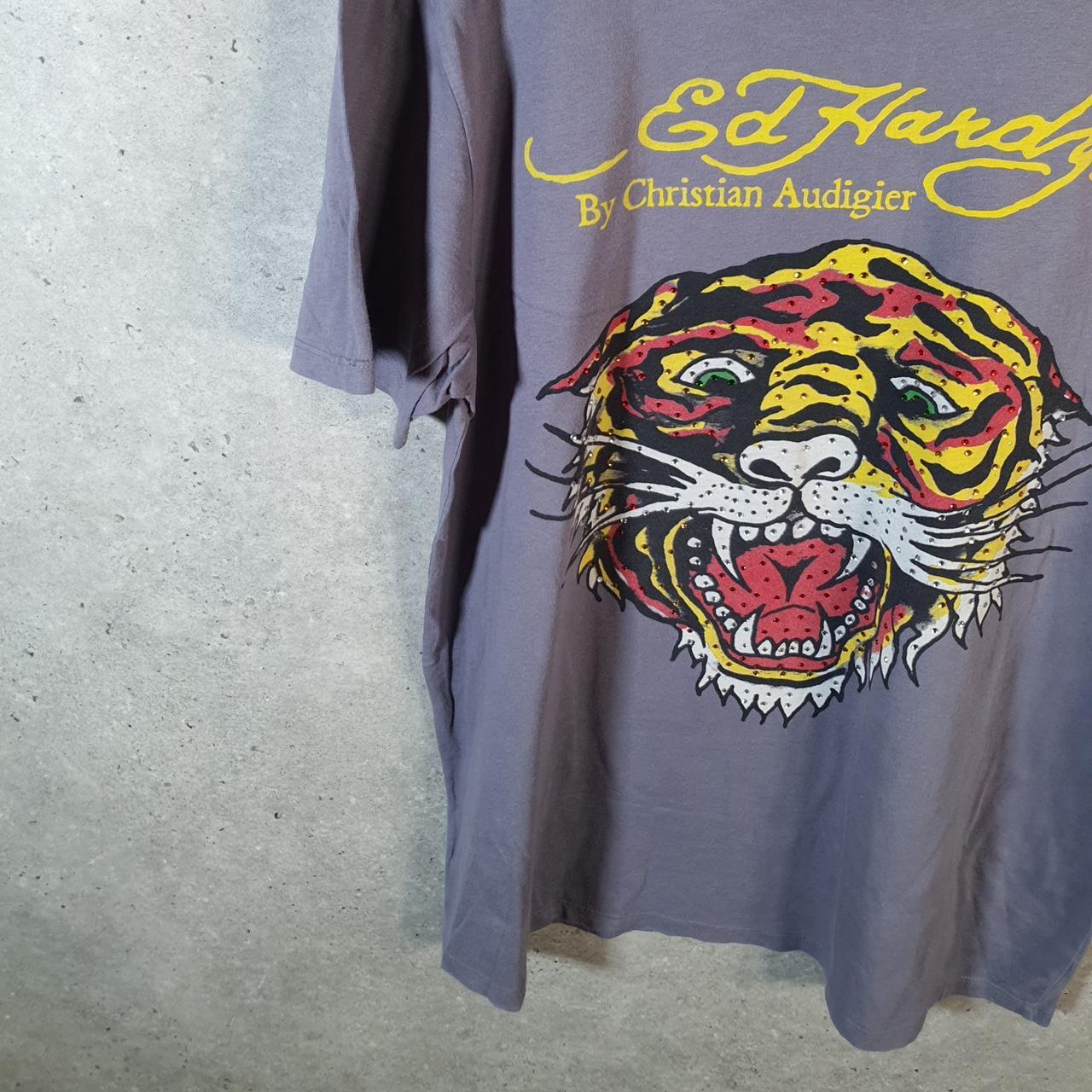 Vintage Ed Hardy T Shirt Men’s XL Christian Audigier Love Heart Graphic Skull Y2K