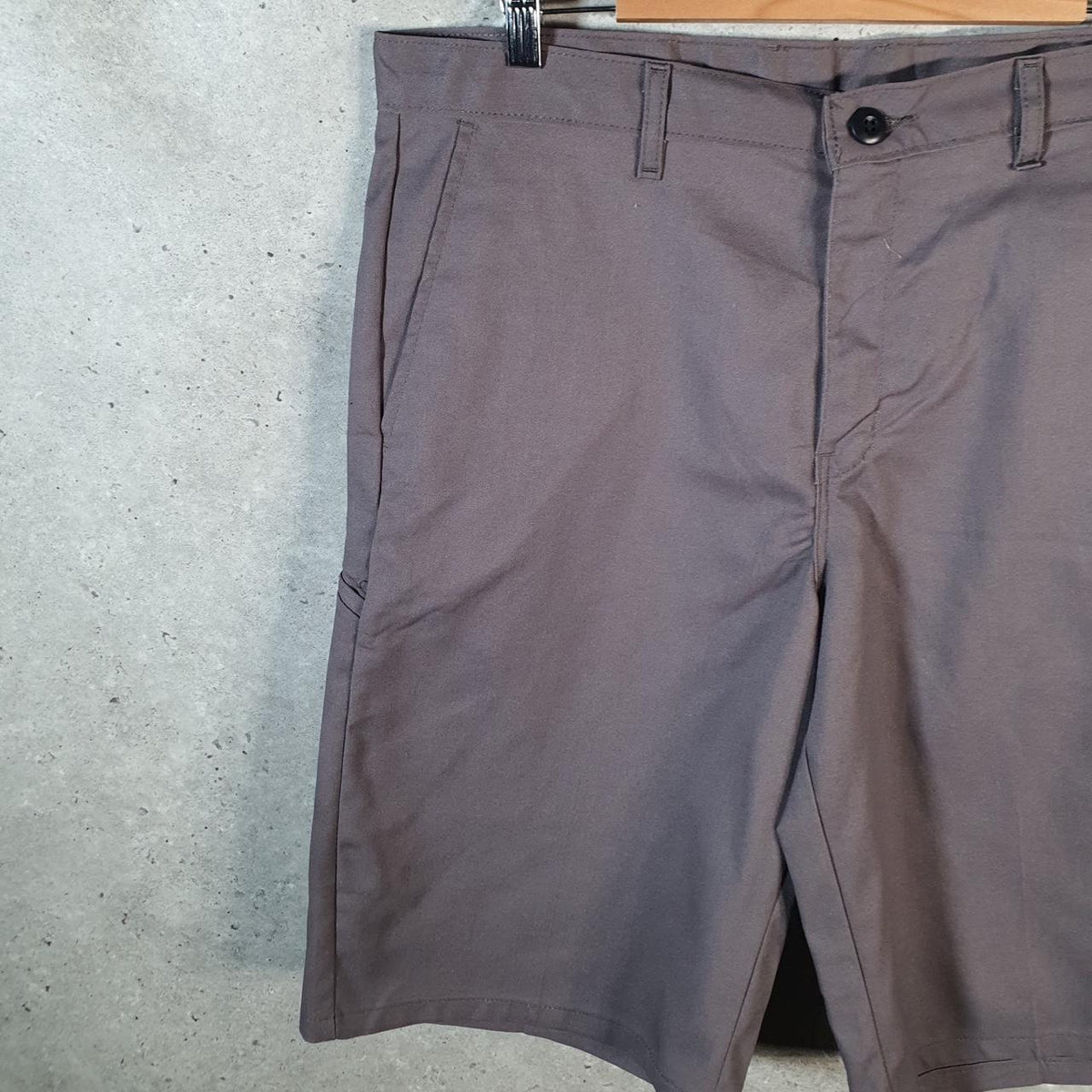 Vintage Dickies Baggy Chino Shorts Jorts Cargo Mens W36 Grey Regular Fit