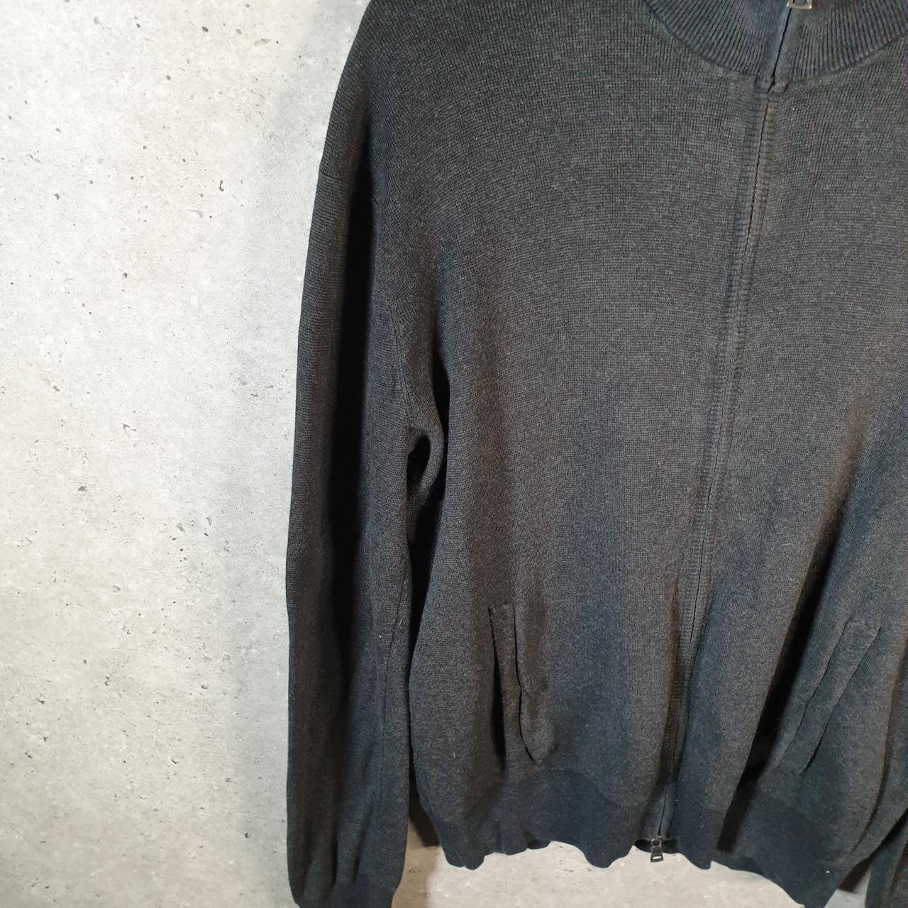 Vintage Ralph Lauren Polo Sweatshirt Men’s Medium Grey Pima Cotton Full Zip Pony