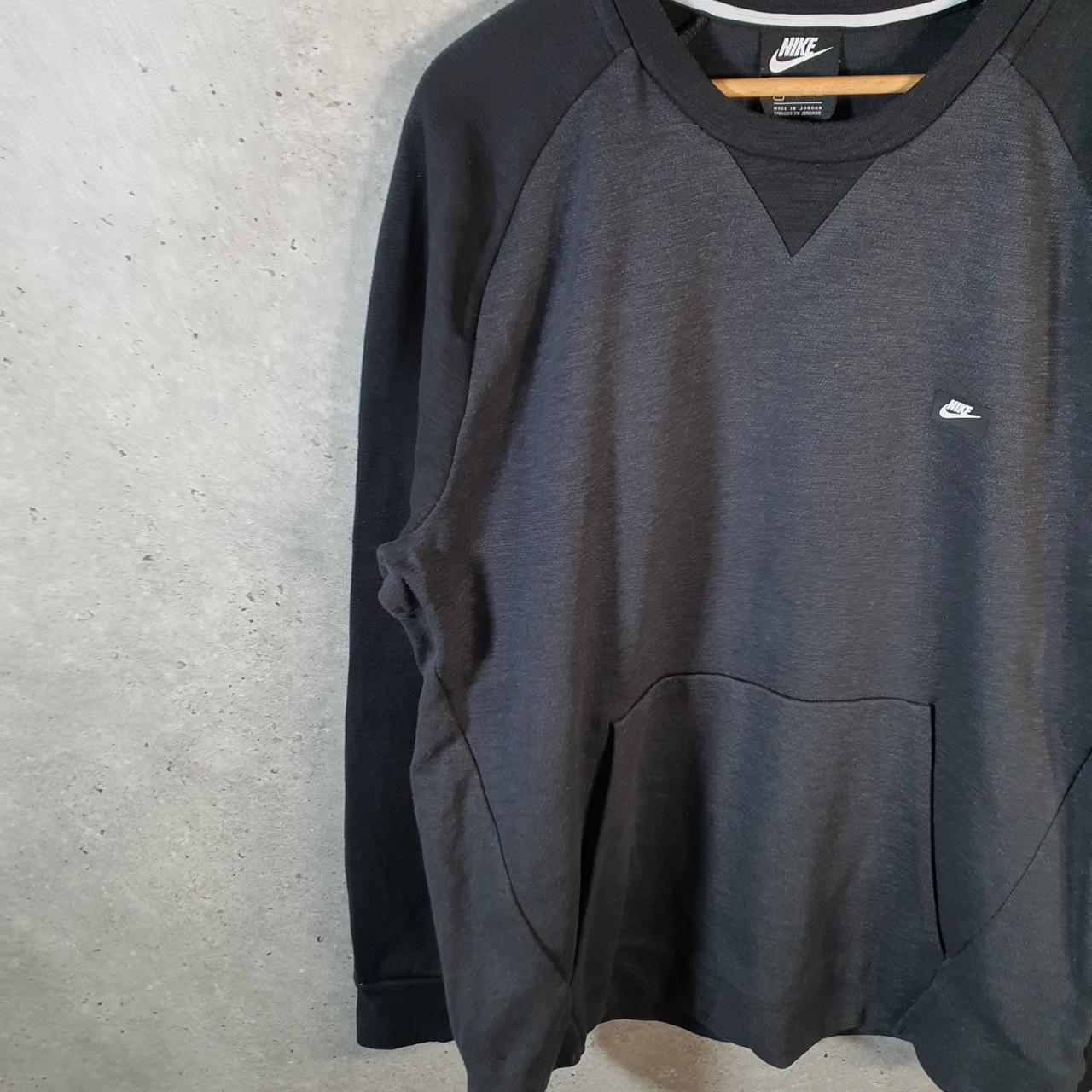 Vintage Nike Club Embroidered Hoodie Men’s XL Grey Swoosh Y2K Pullover