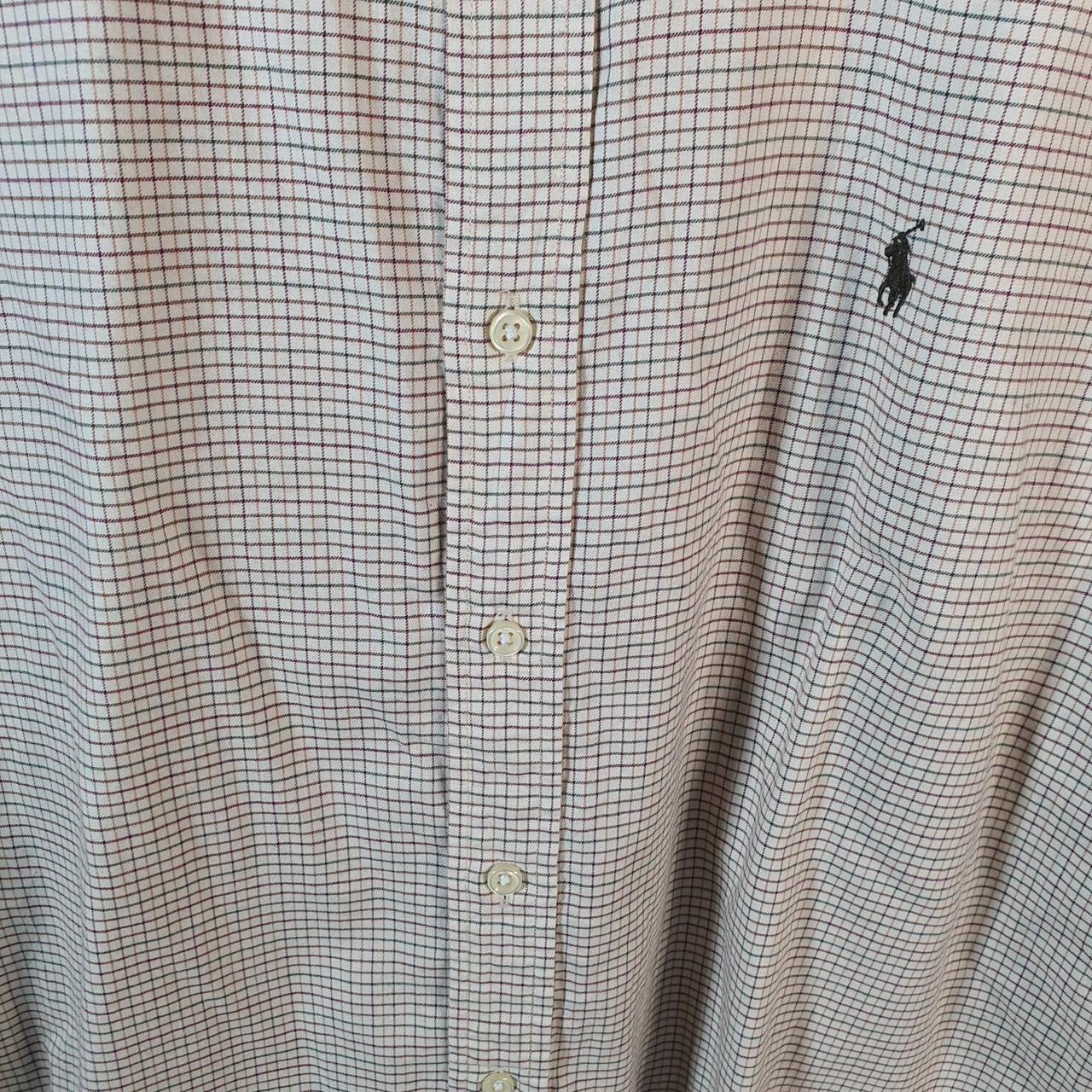 Vintage Ralph Lauren Button Down Shirt Men’s XL Brown Checkered Pony Classic Casual C8449