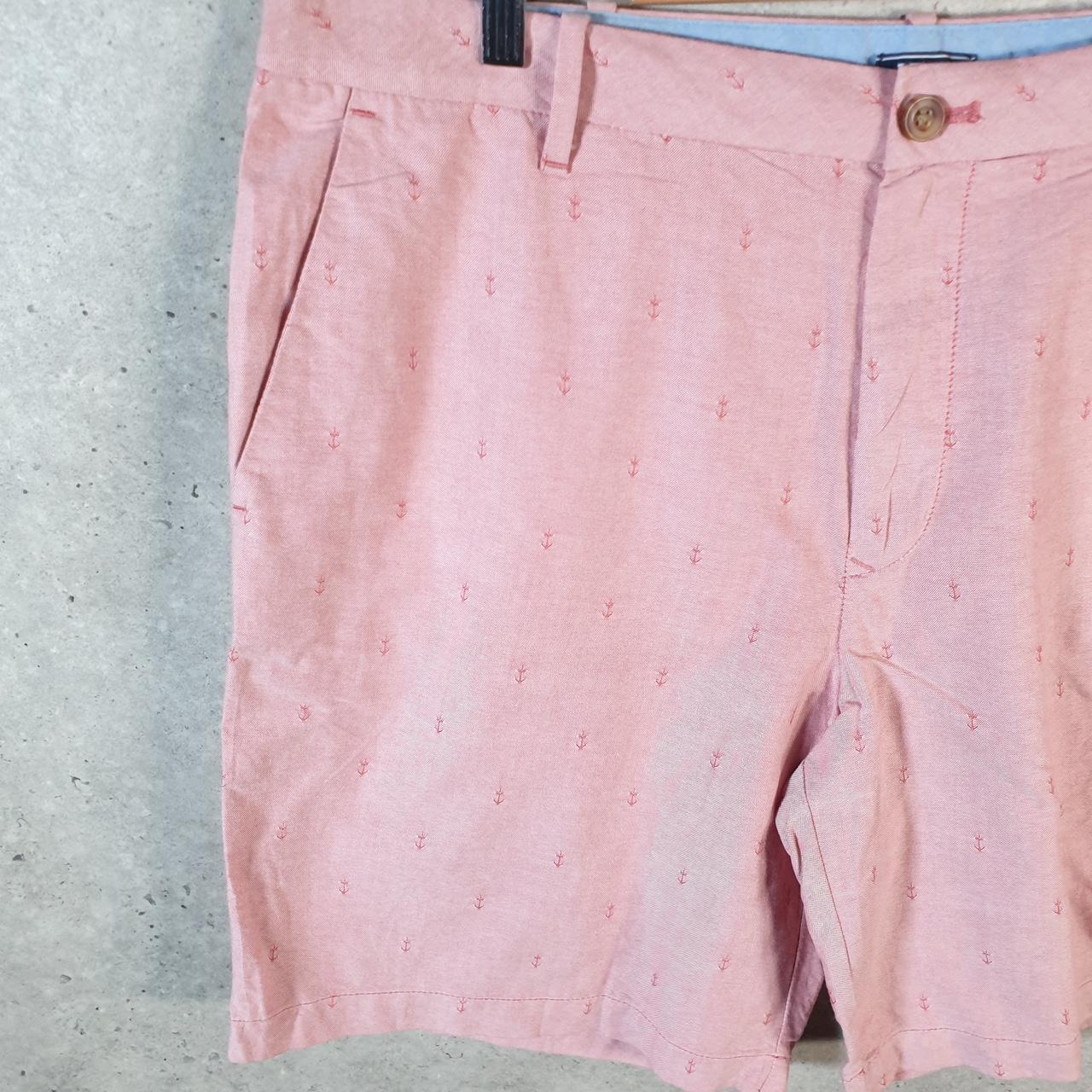 Vintage Izod Shorts Jorts Cargo Men’s W38 Pink AOP Chino Pockets Baggy Cotton