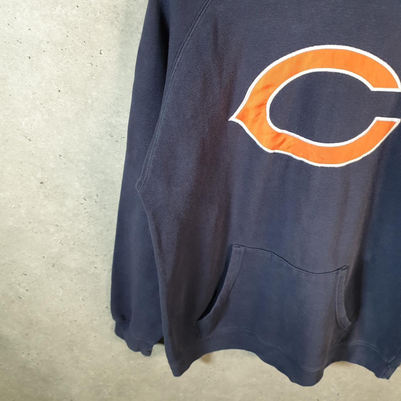 Vintage NFL Chicago Bears Hoodie Youth Large Navy Blue Pullover Pro Sport USA