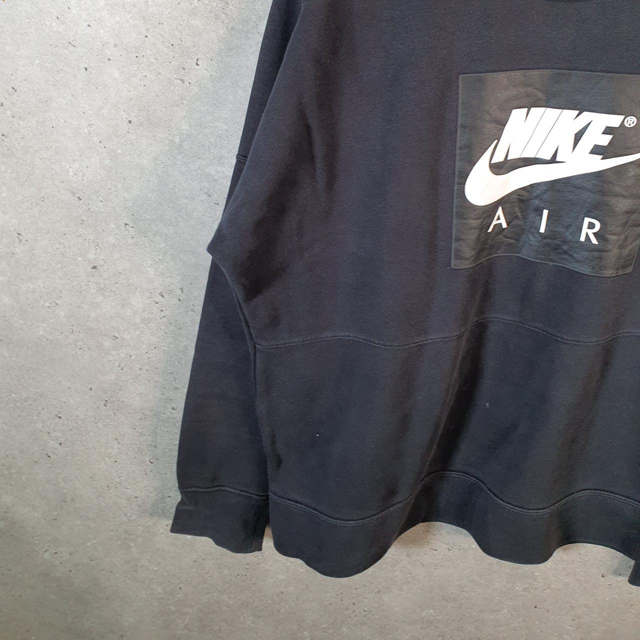 Vintage Nike Air Sweatshirt Men’s Large Black Swoosh Y2K Pullover Logo