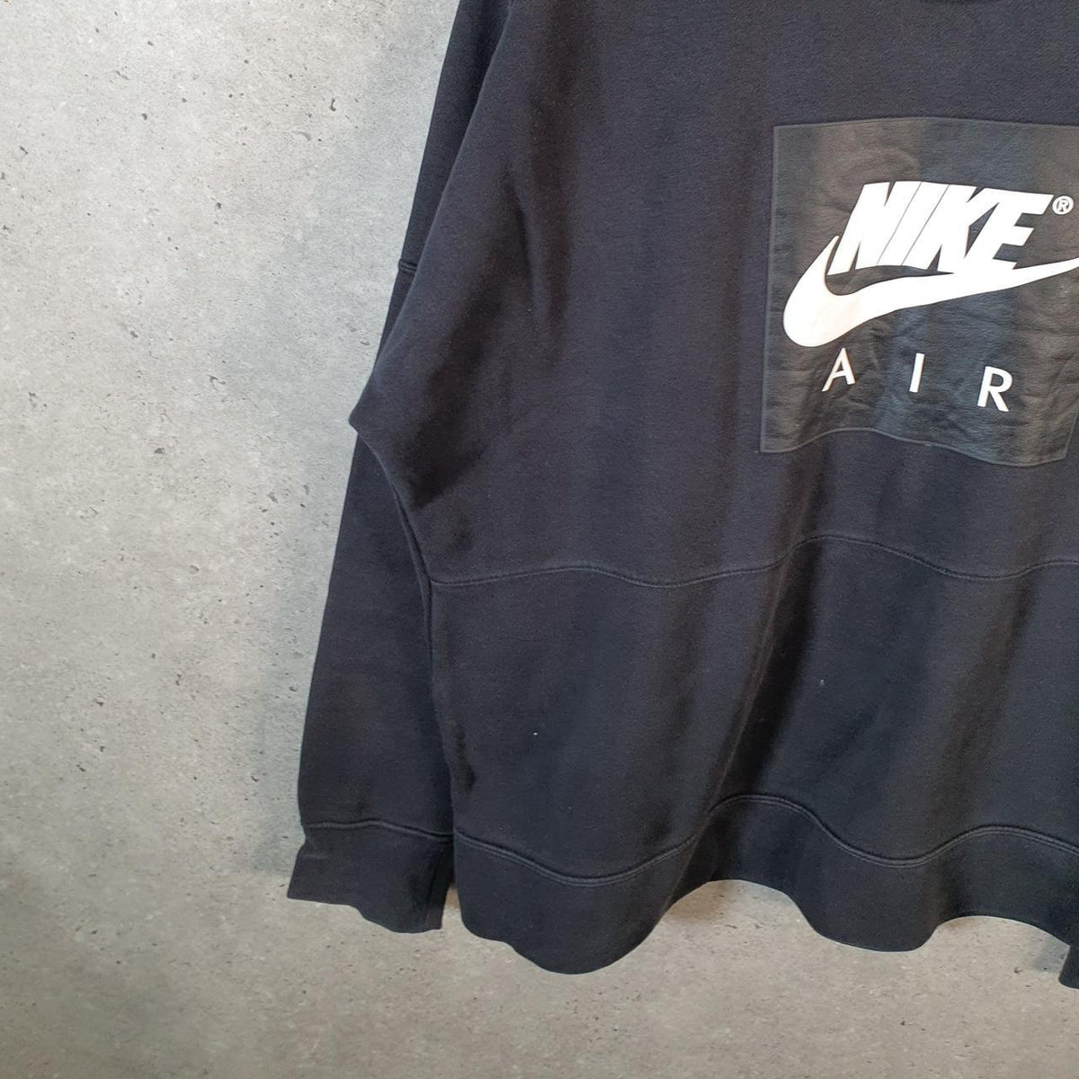 Vintage Nike Air Sweatshirt Men’s Large Black Swoosh Y2K Pullover Logo