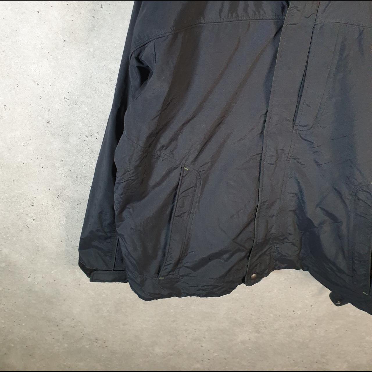Vintage L.L. Bean Outdoors Nylon Jacket Mens Medium Black Waterproof Hooded