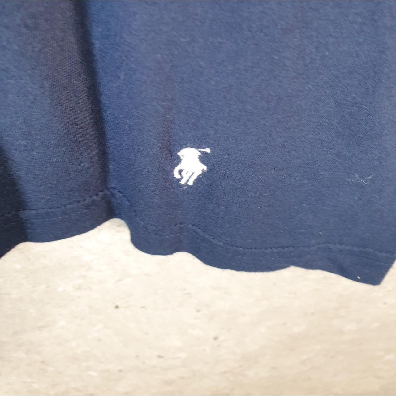 Vintage Ralph Lauren Polo T Shirt Men’s Large Navy Blue Embroidered Classic Fit Pony C9046