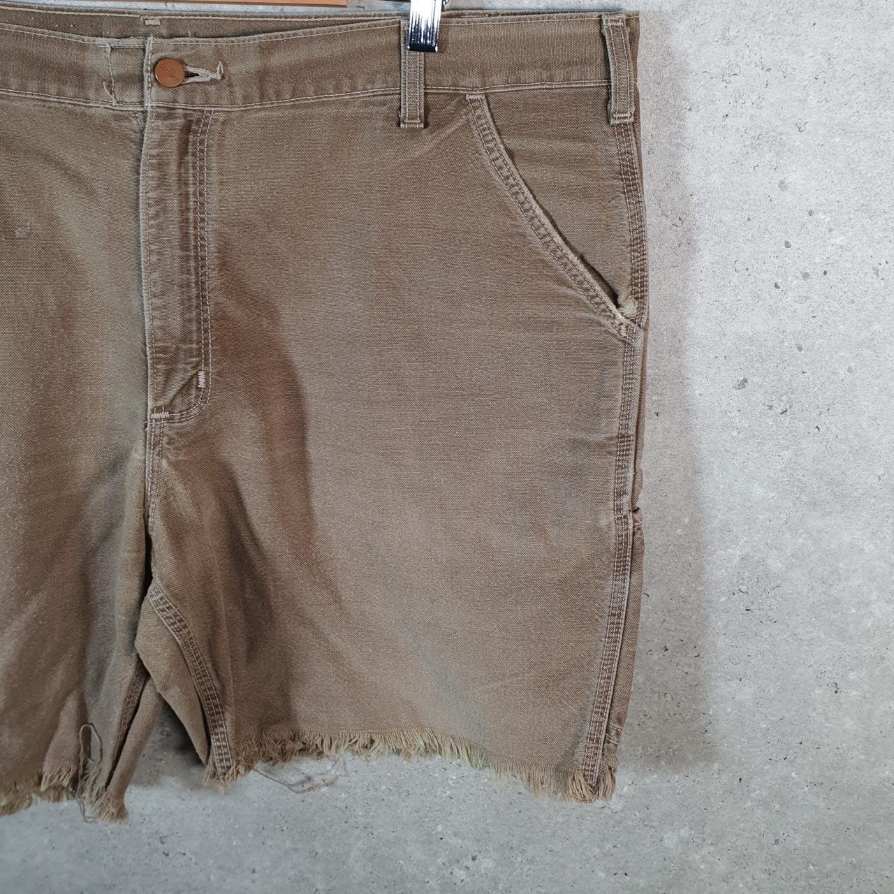 Vintage Carhartt Baggy Carpenter Shorts Jorts Cargo Men’s W40 Brown Loose Fit Workwear Big Fish Vintage