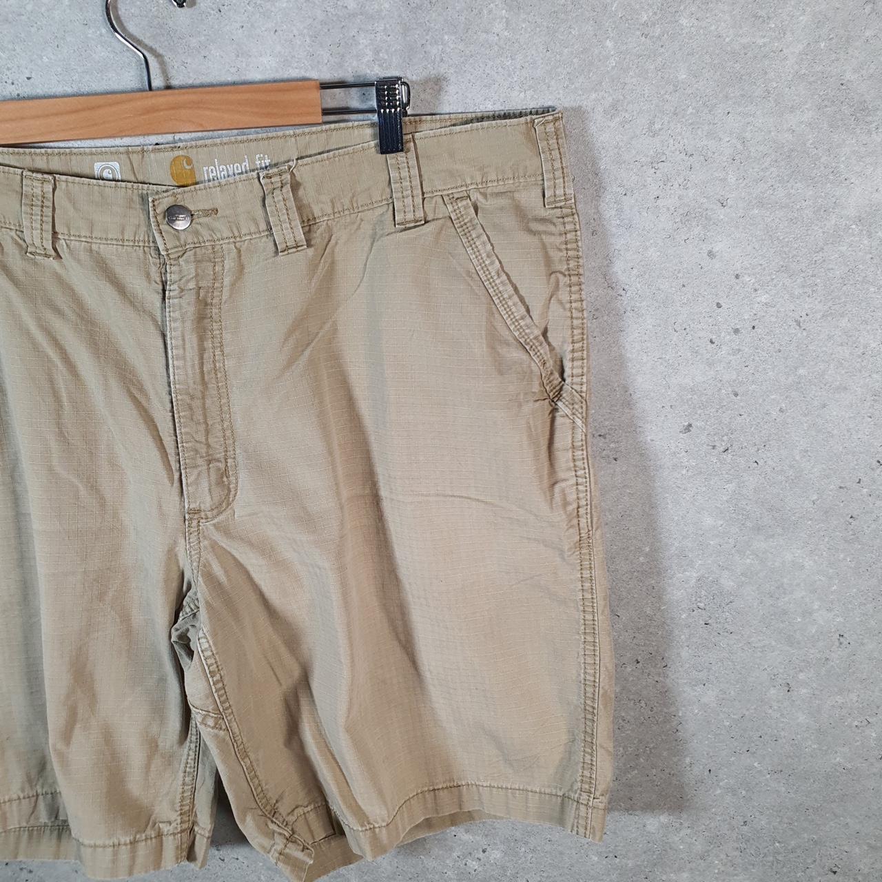 Vintage Carhartt Baggy Carpenter Shorts Jorts Cargo Men’s W44 Brown Relaxed Fit Workwear A4838