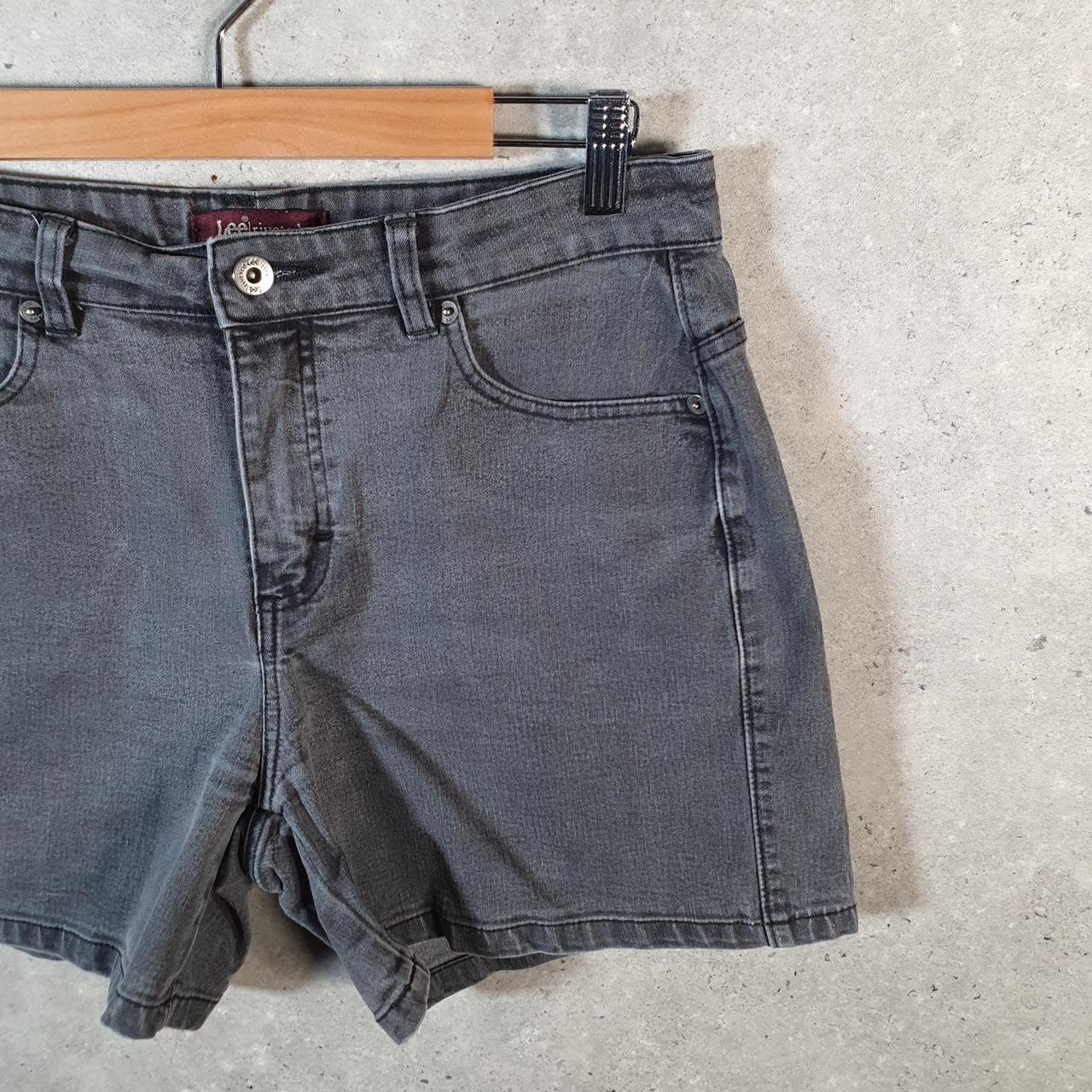 Vintage Lee Baggy Shorts Jorts Cargo Womens W32 Grey Denim Relaxed Cargo