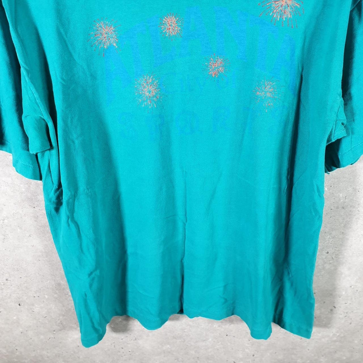 Vintage Sof Tee TeeJays Atlanta City Single Stitch T Shirt Men’s XL Blue Big Fish Vintage