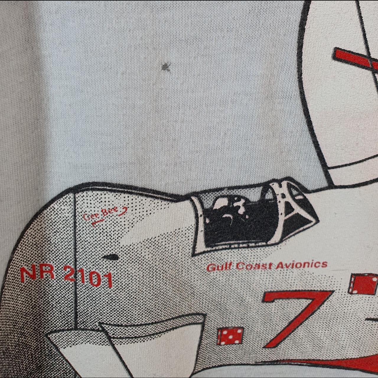 Vintage Gulf Coast Avionics Aeroplane 90s USA Single Stitch T Shirt Men’s Small White